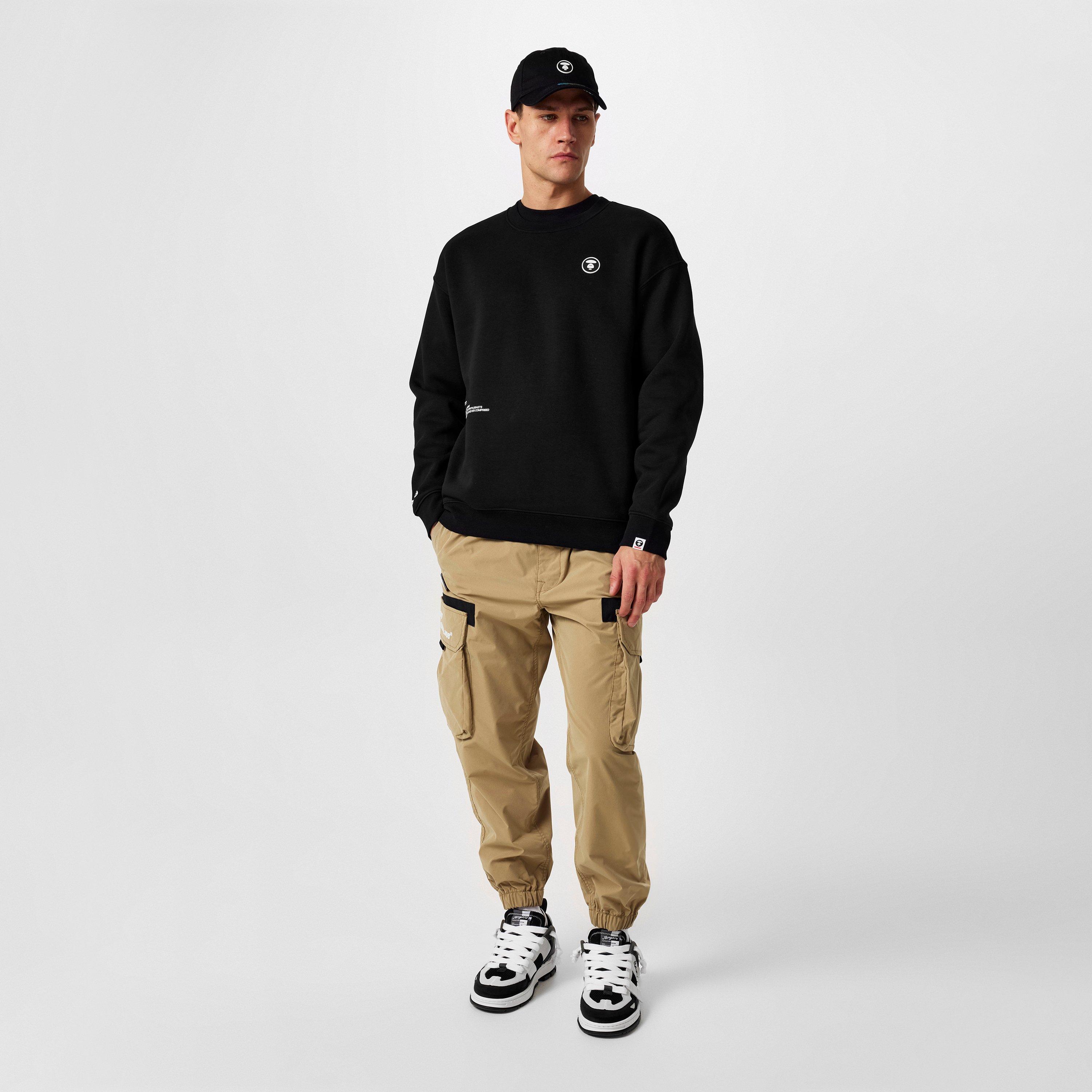 Black BKX - AAPE - Moon Face Sweatshirt - 6