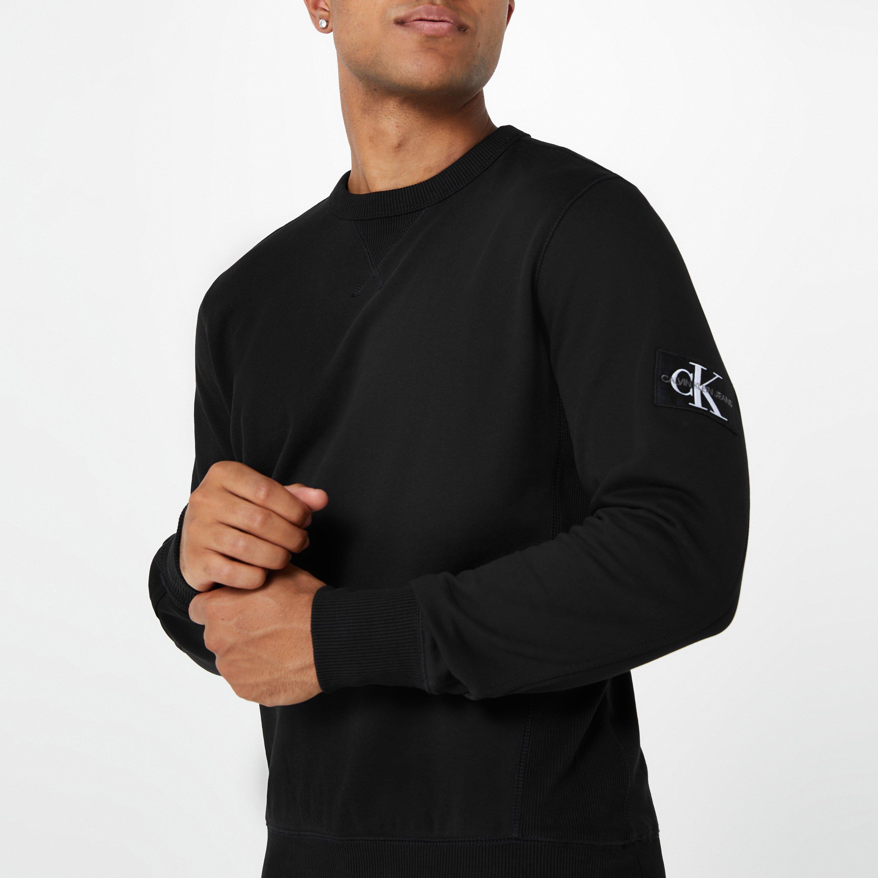 Black - Calvin Klein Jeans - Badge Crew Sweatshirt - 2