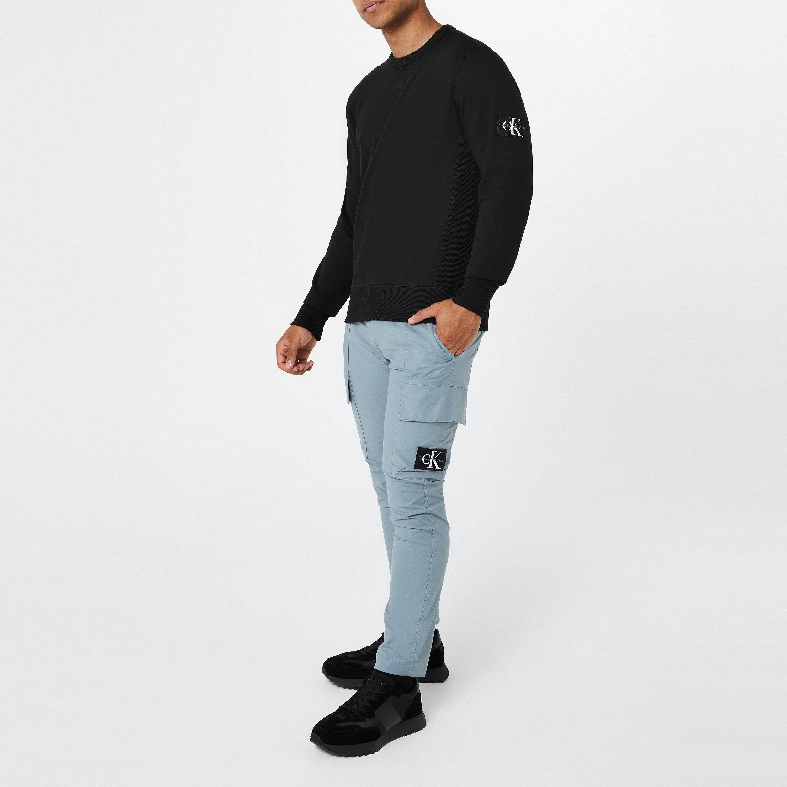 Black - Calvin Klein Jeans - Badge Crew Sweatshirt - 3