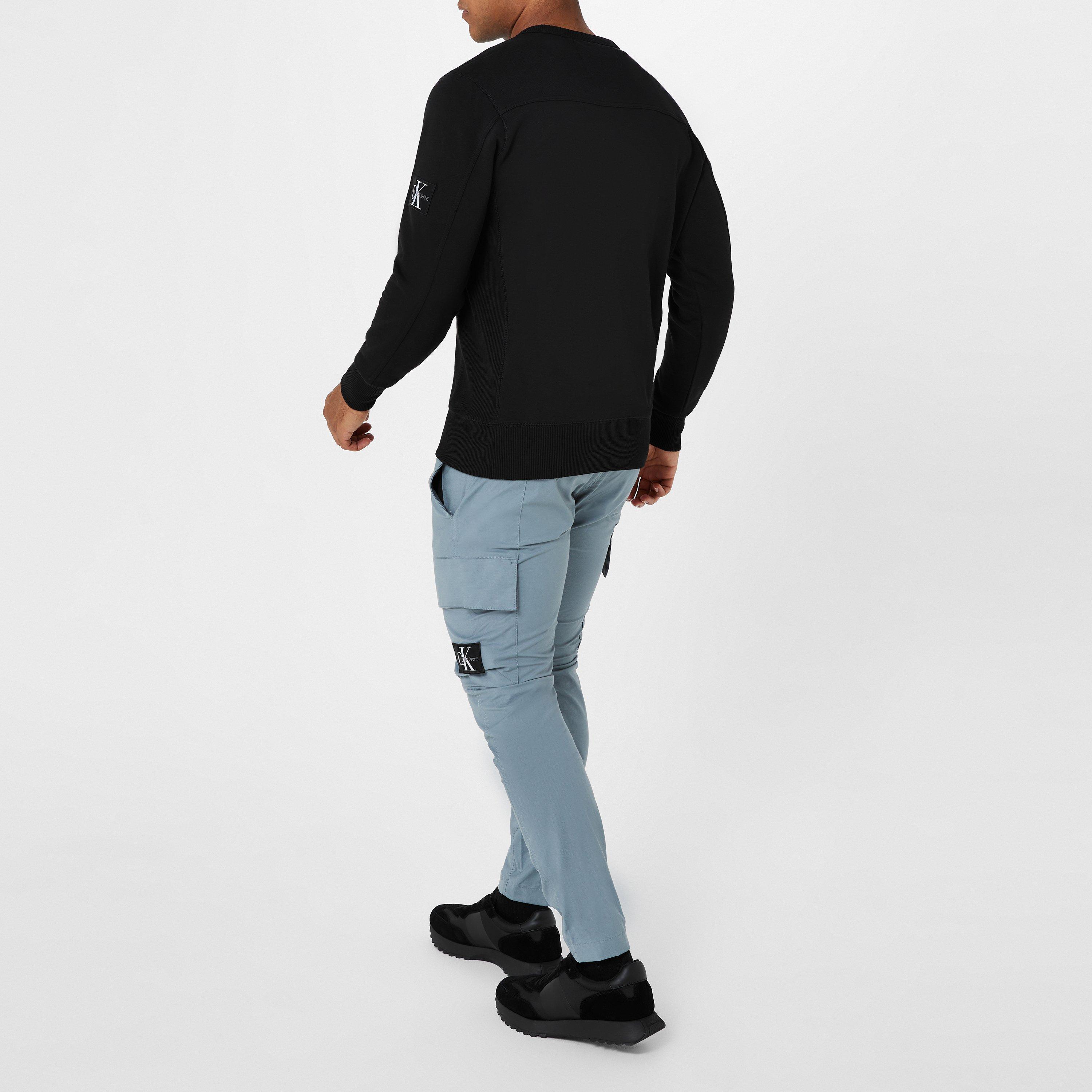 Black - Calvin Klein Jeans - Badge Crew Sweatshirt - 4