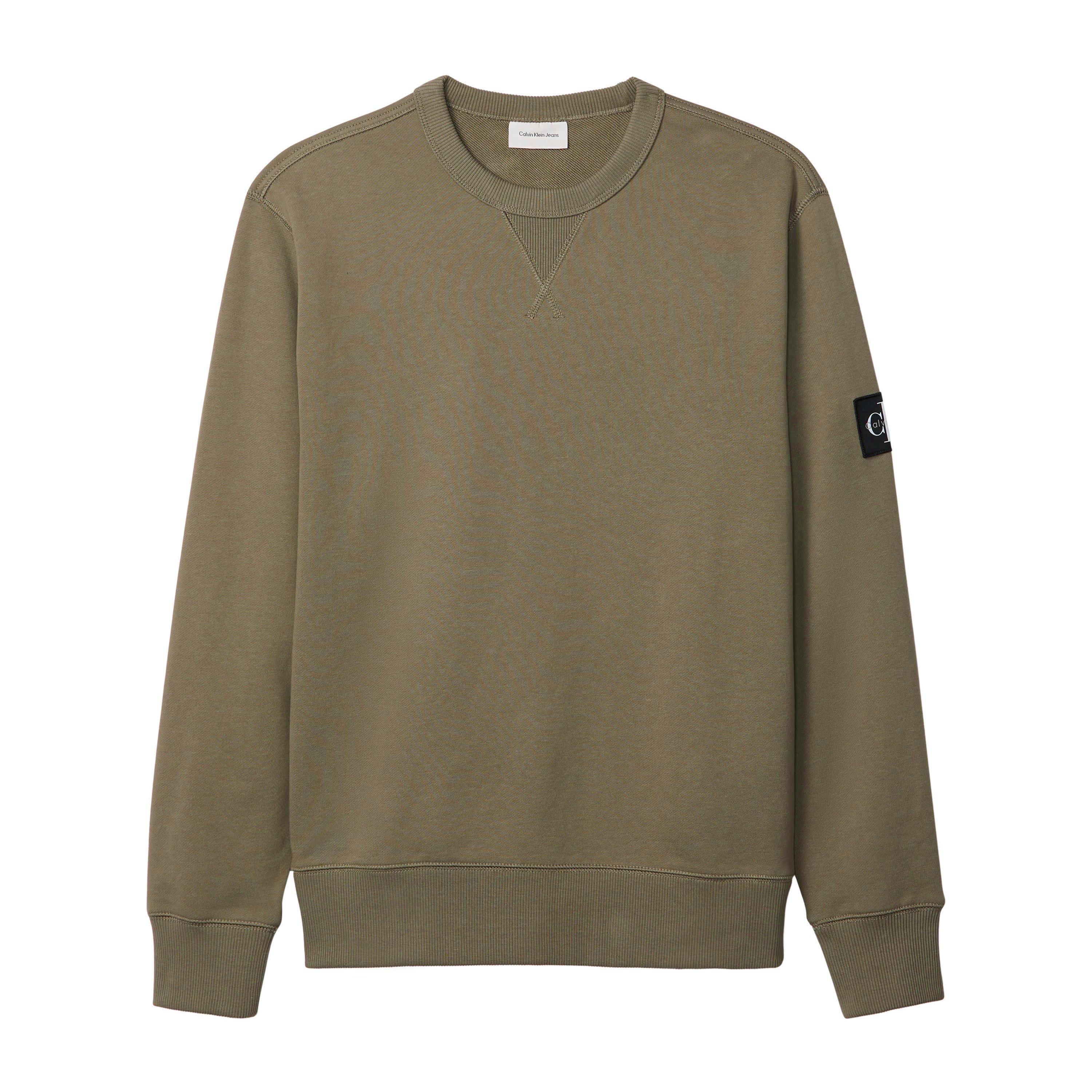 Calvin Klein Jeans Men's Monogram Badge Crew Sweatshirt - Deep Lichen - XL