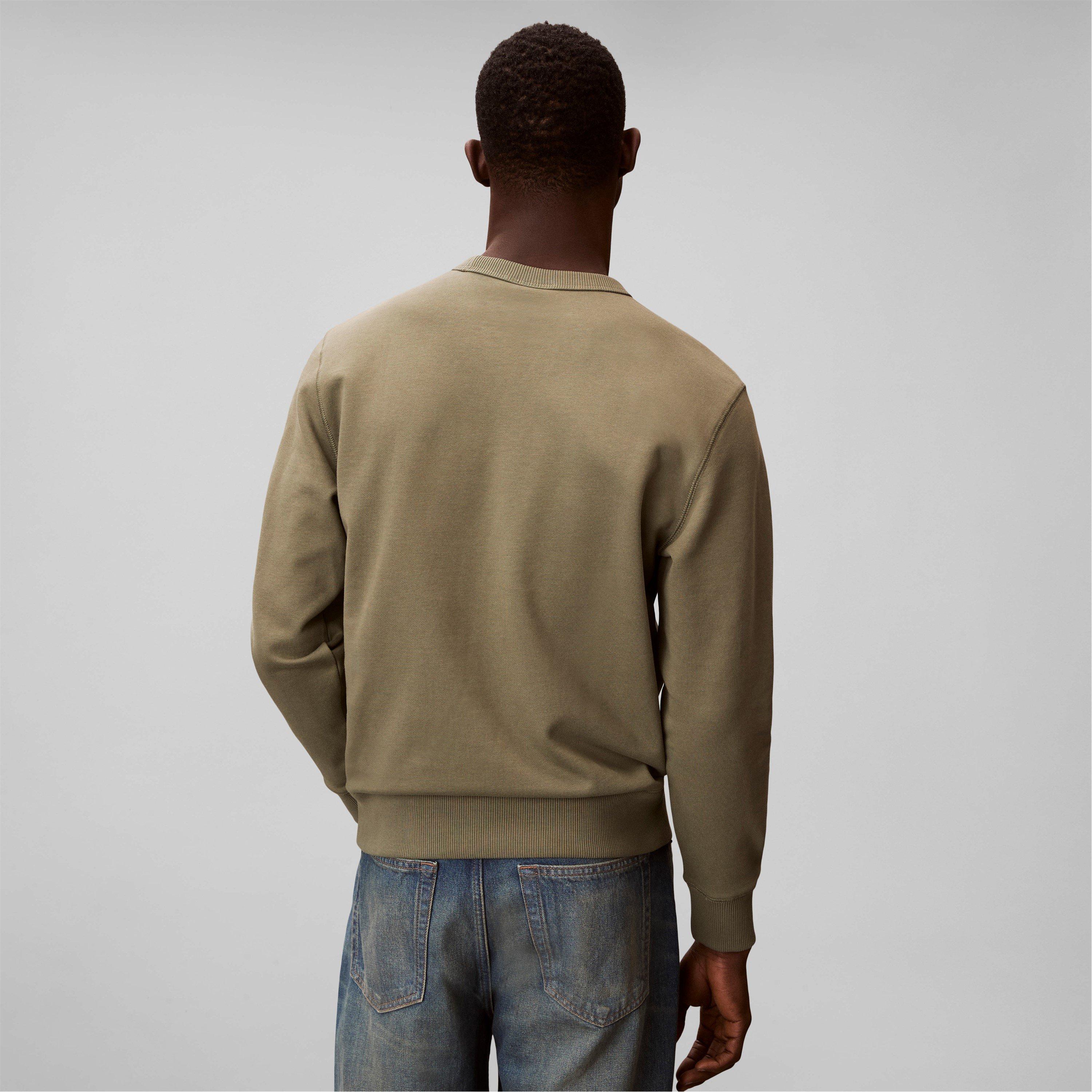 Deep Lichen - Calvin Klein Jeans - Monogram Badge Crew Sweatshirt - 6