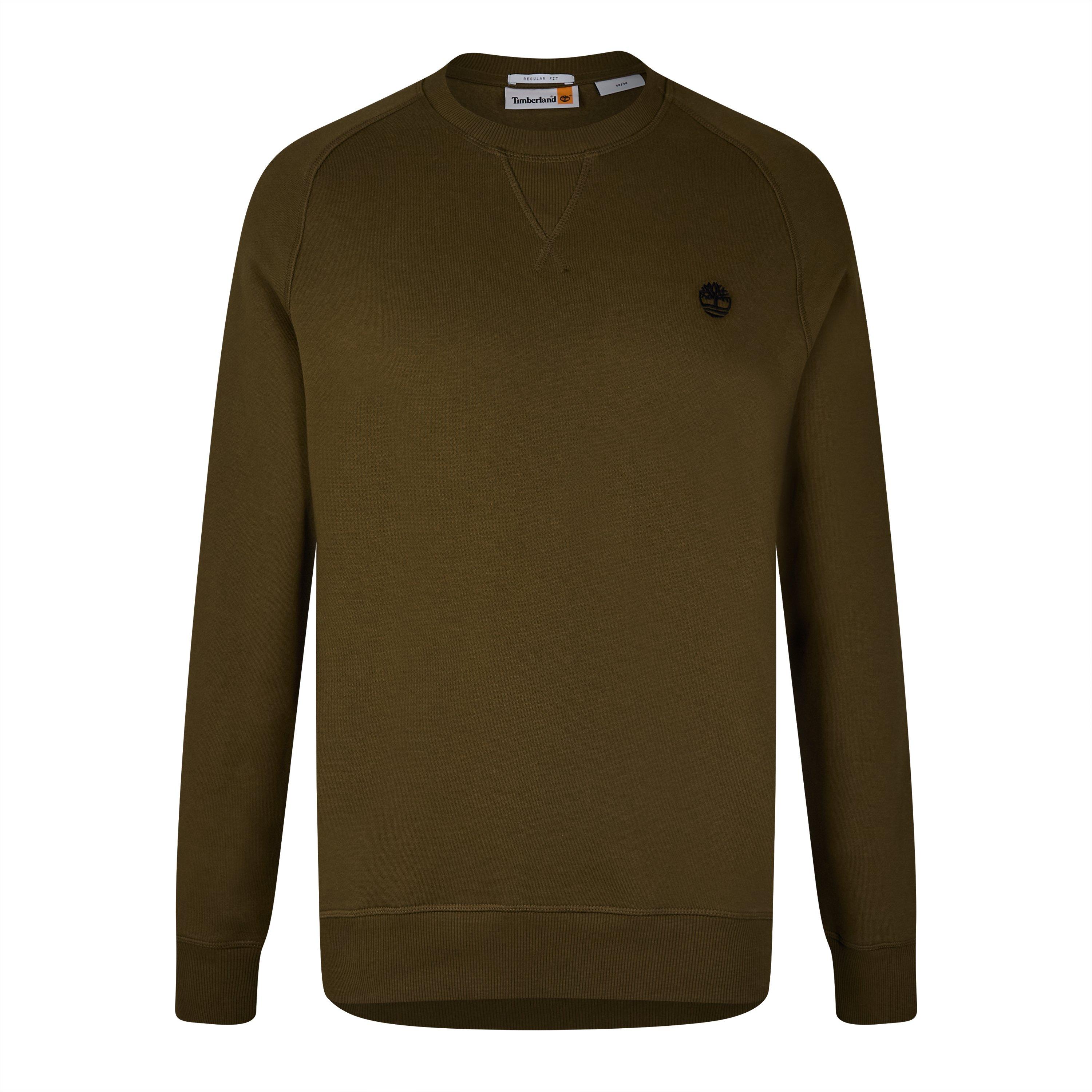 Olive - Timberland - Men's Exeter River Brushed Back Sweatshirt - 1