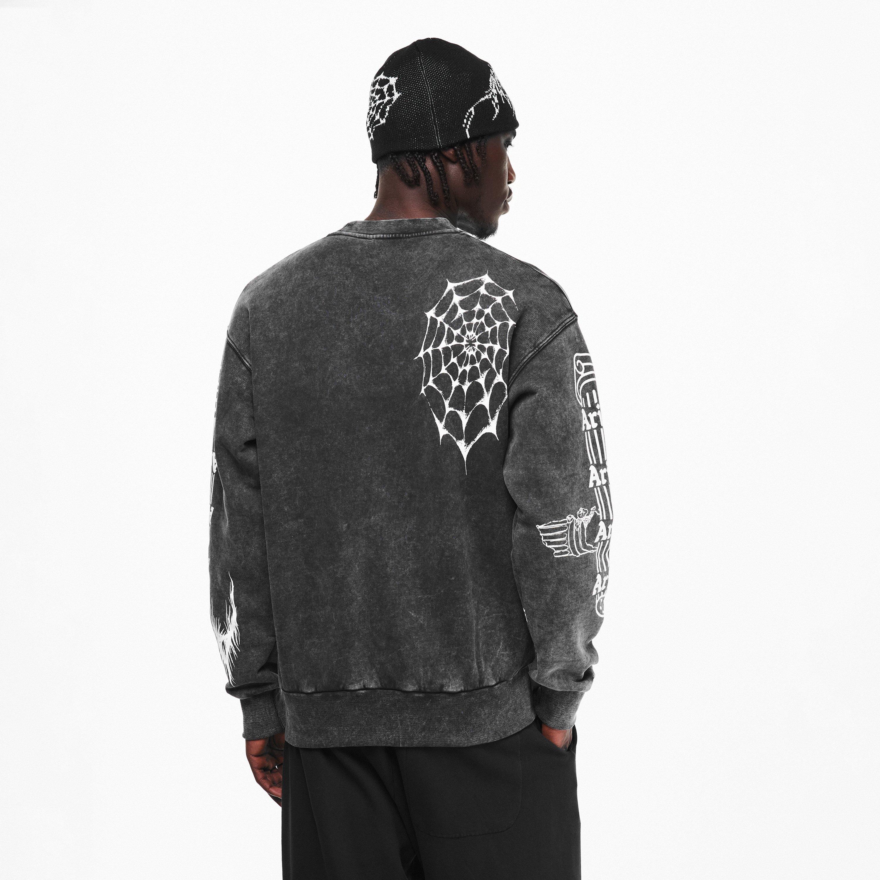 Black - Aries - Men's Overlord Crew Sweatshirt - 4