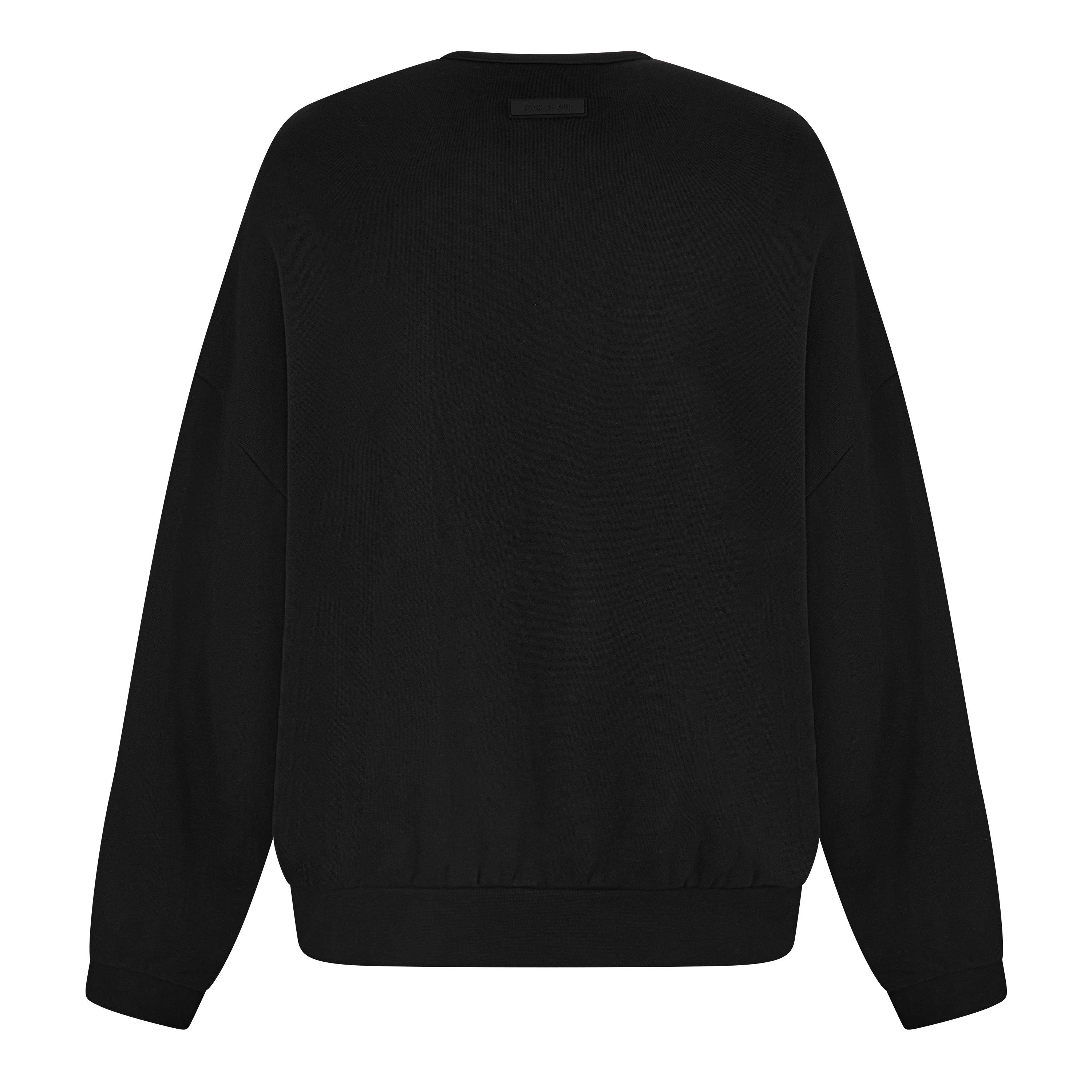 Jet Black - Fear Of God Essentials - Men's Crew Sweatshirt - 2