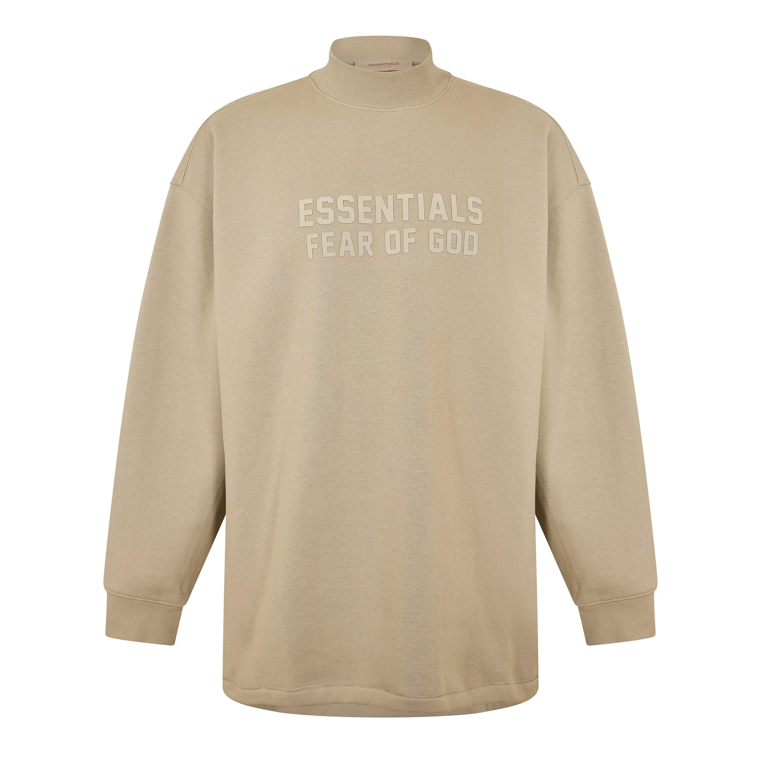 Fear Of God Essentials Men's Crew Sweatshirt - Seal - 2X Small
