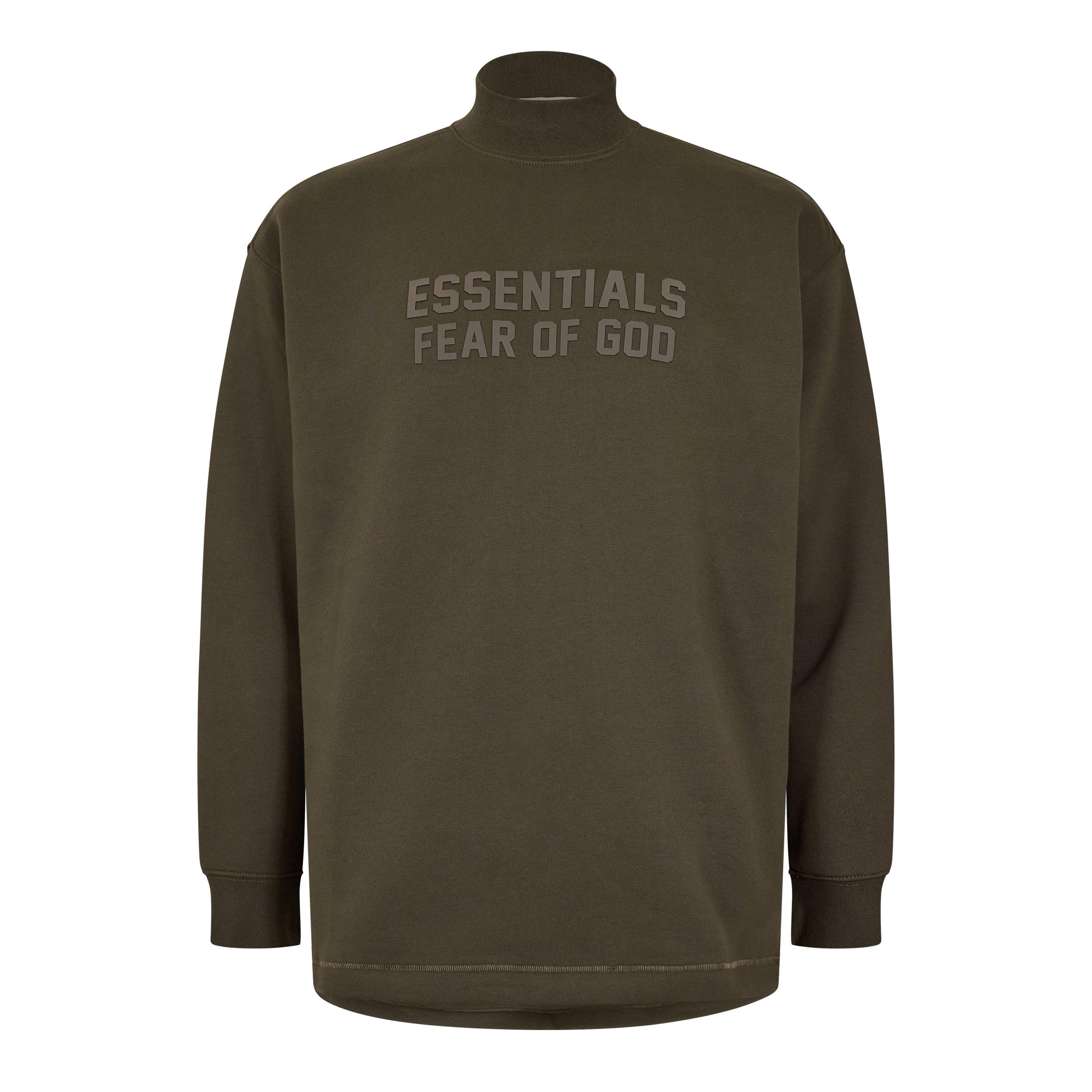 Black - Fear Of God Essentials - Men's Crew Sweatshirt - 1