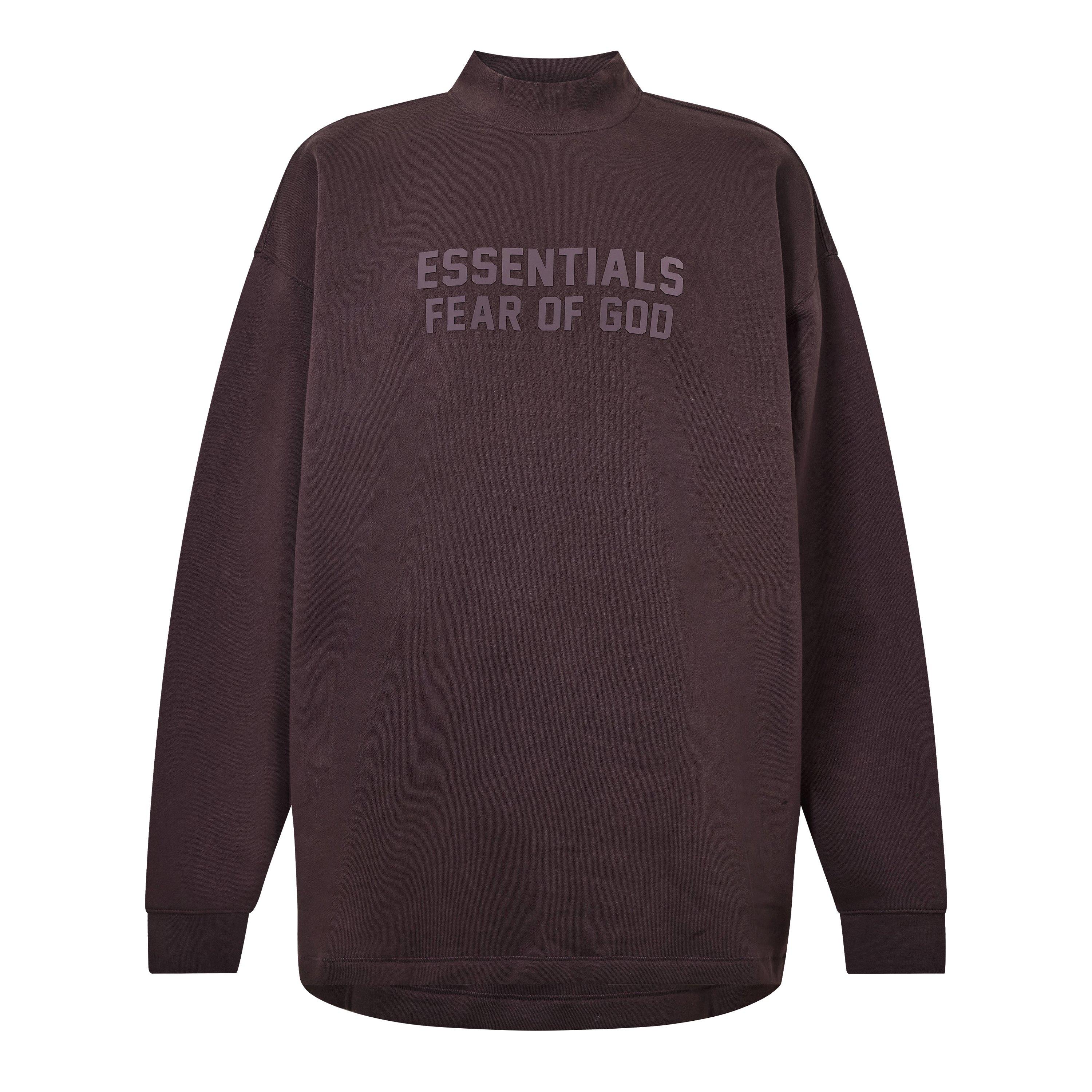 Fear Of God Essentials Men's Crew Sweatshirt - Plum - 2X Small