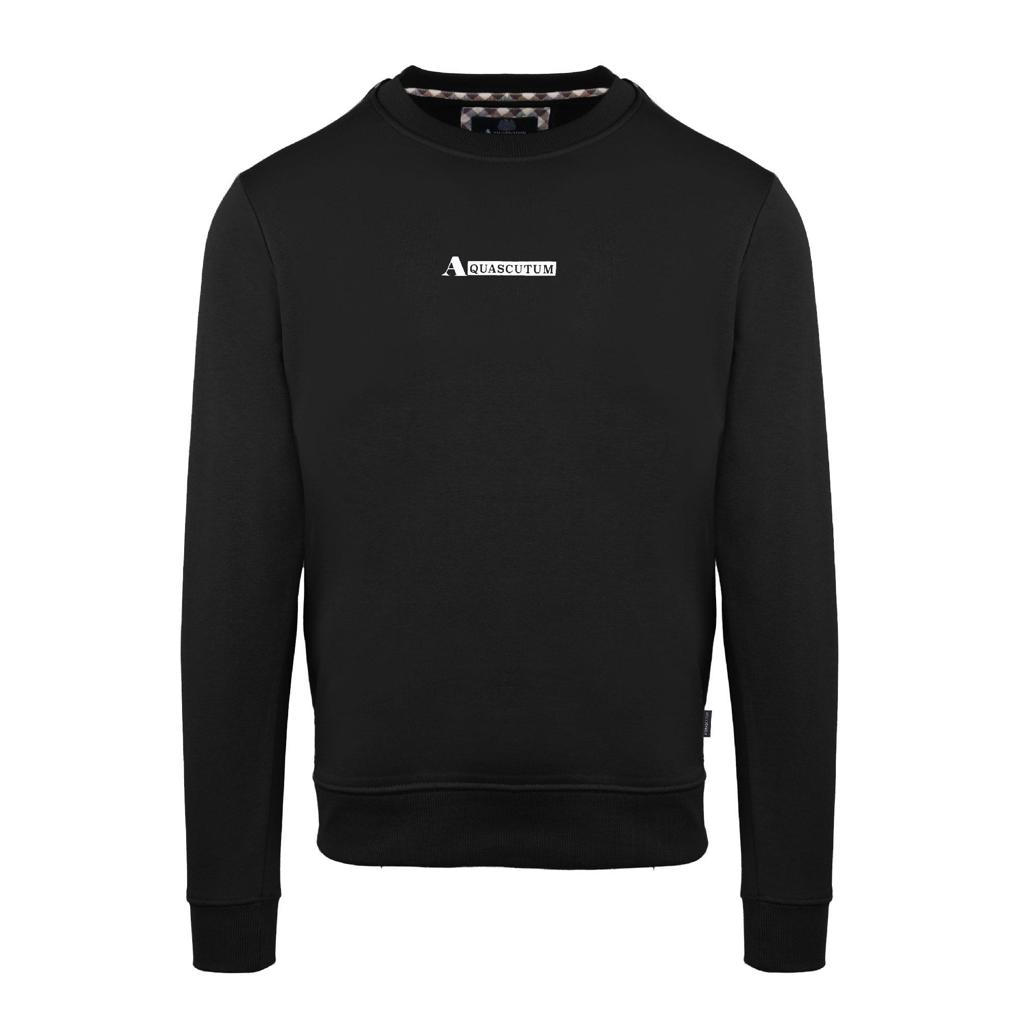 Aquascutum Men's Black Roundnck