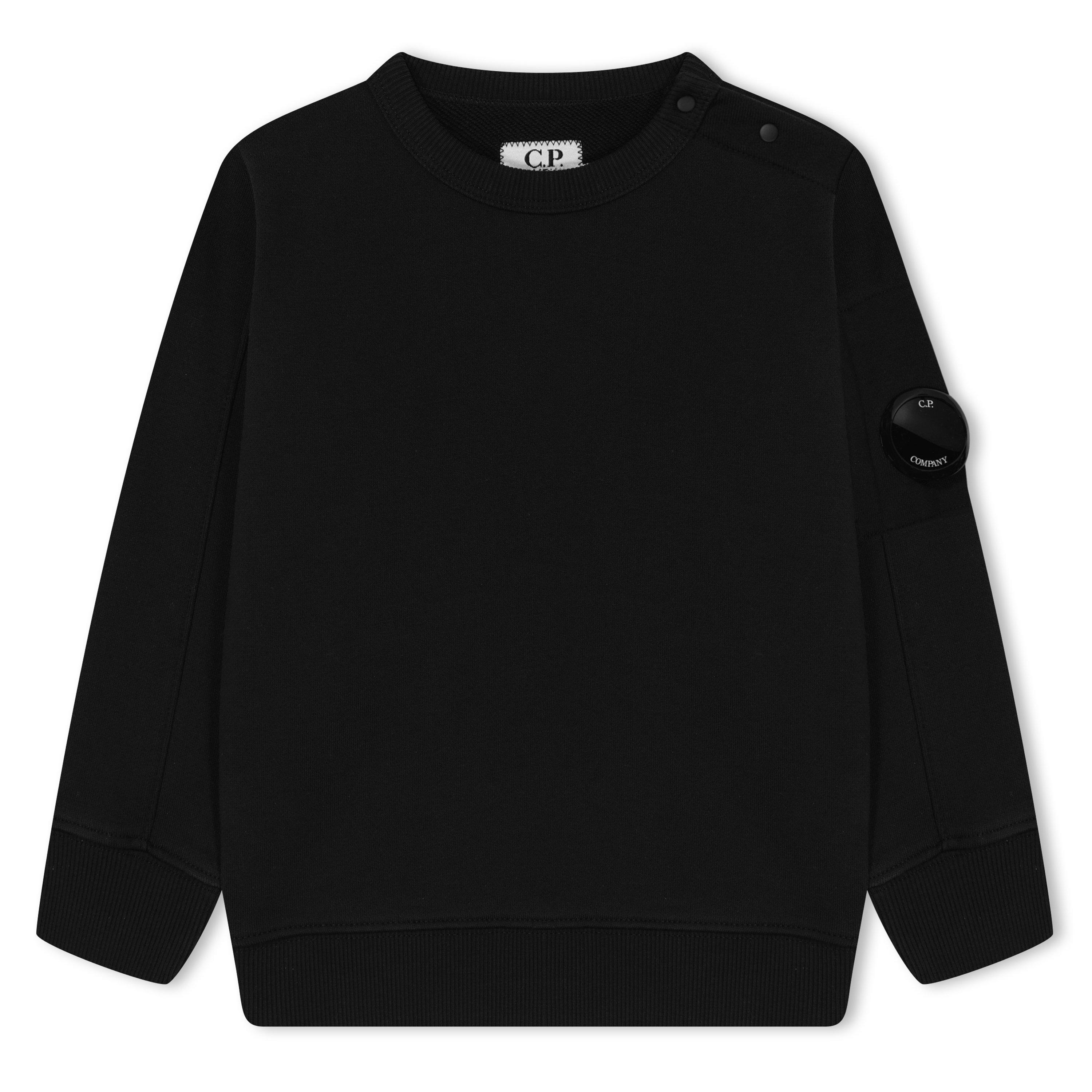 Black 60100 - CP Company - Boys' Lens Crew-neck Sweatshirt - 1