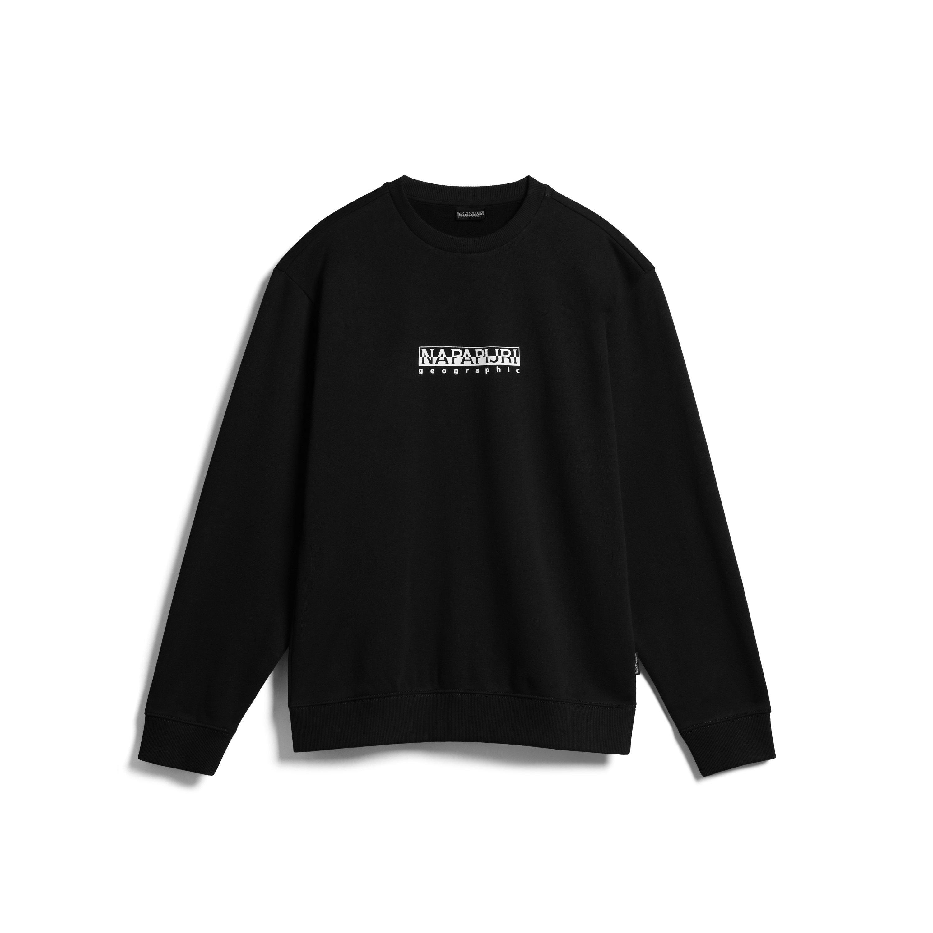 Preto - Napapijri - Box Logo Crew Sweatshirt - 10