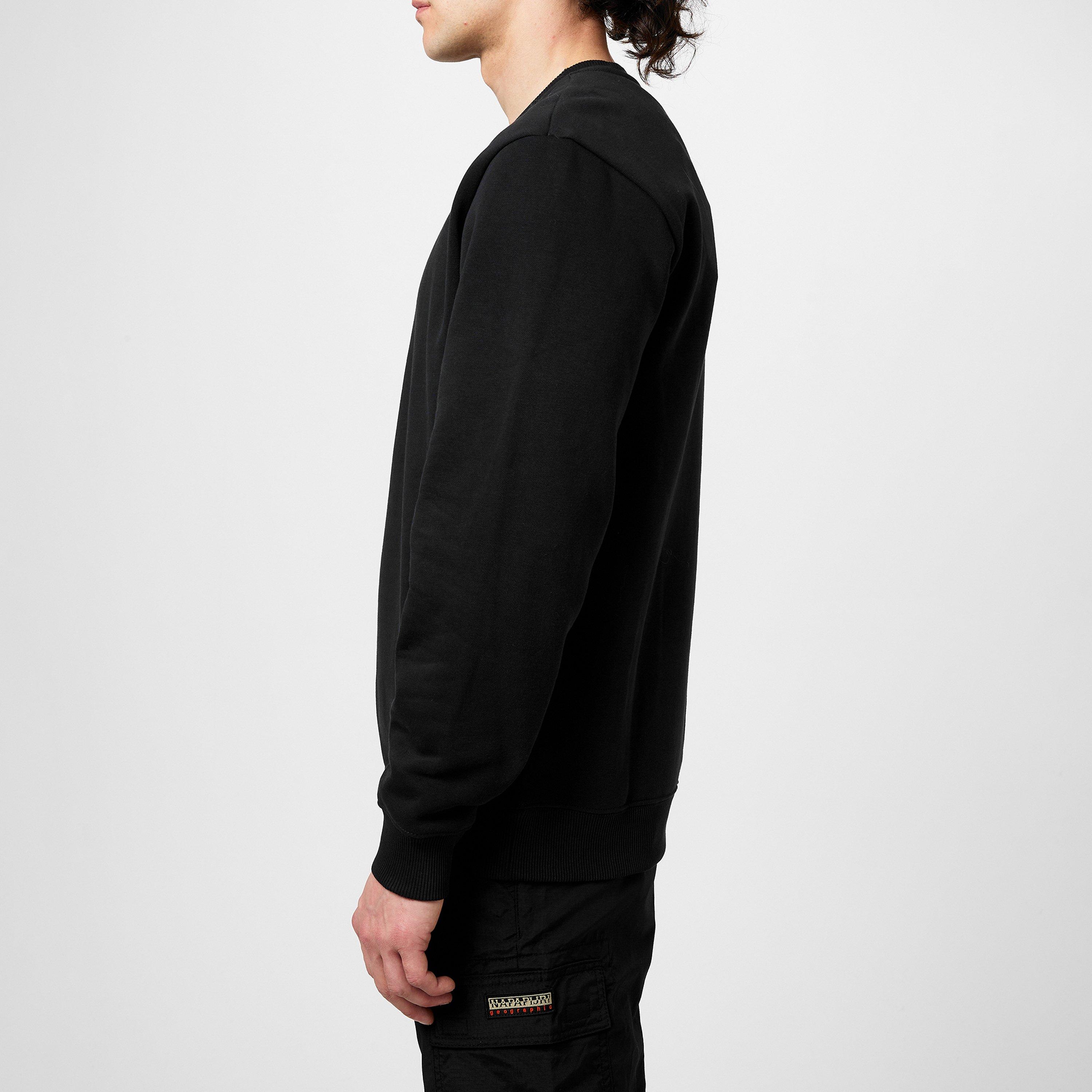 Preto - Napapijri - Box Logo Crew Sweatshirt - 5