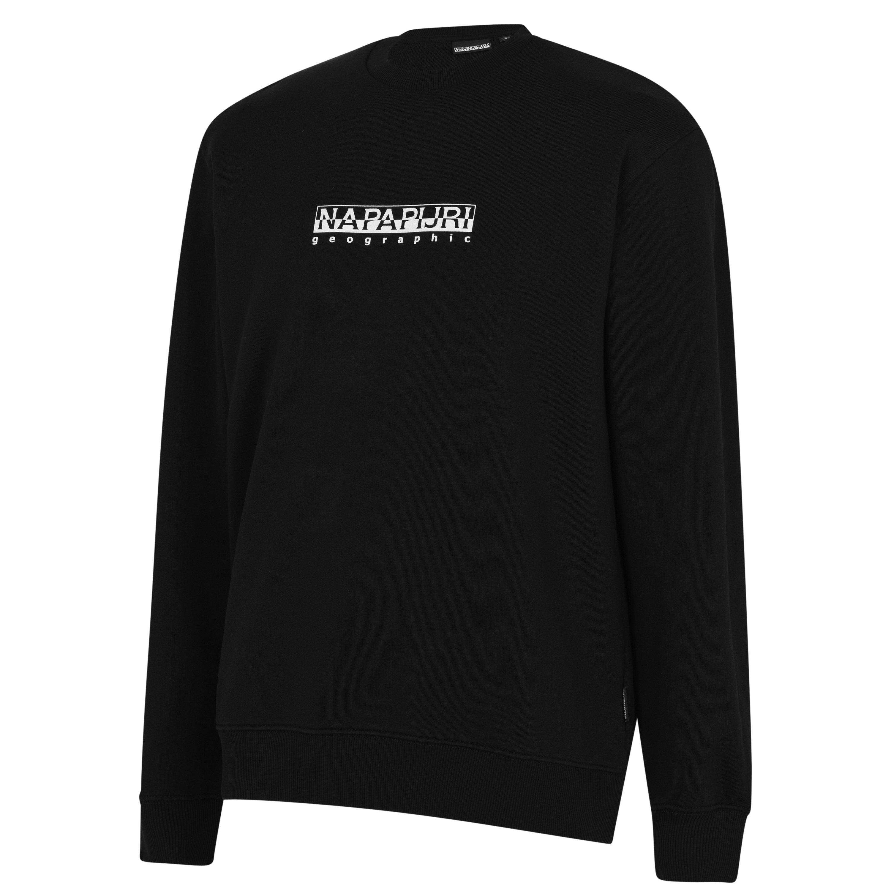 Preto - Napapijri - Box Logo Crew Sweatshirt - 6