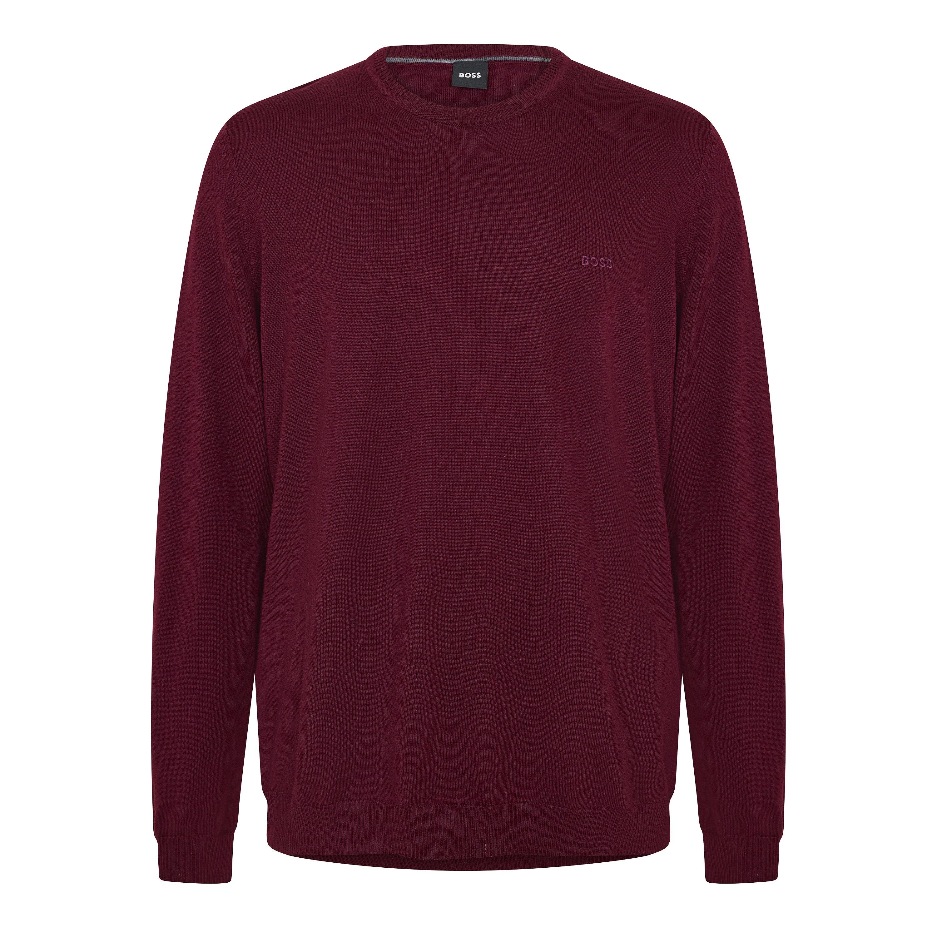 Boss Men's Bagritte-E Crew Sweatshirt - Dark Red - Size 3XL