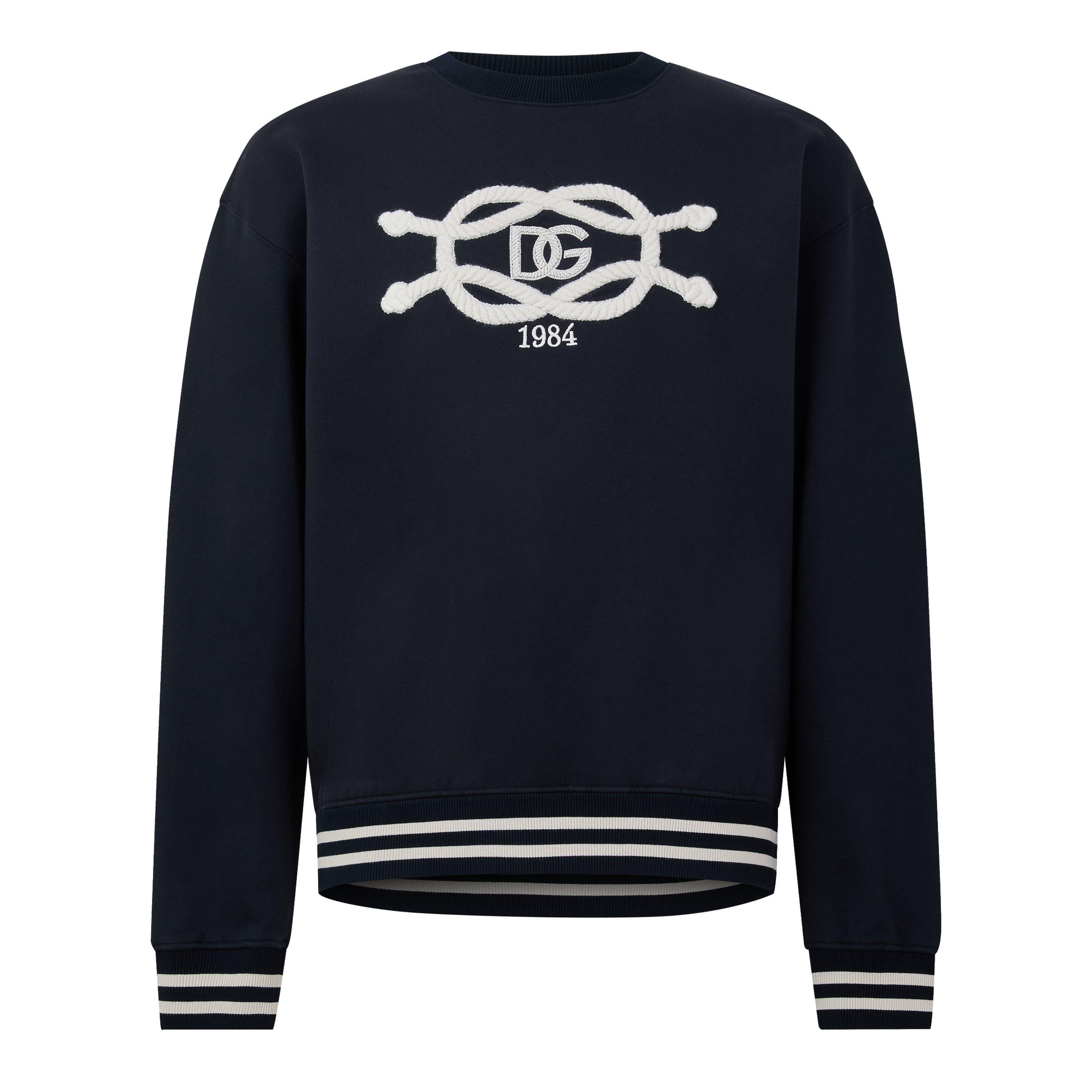 Navy - Dolce and Gabbana - DG Marina Rope Sweat Sn63 - 1
