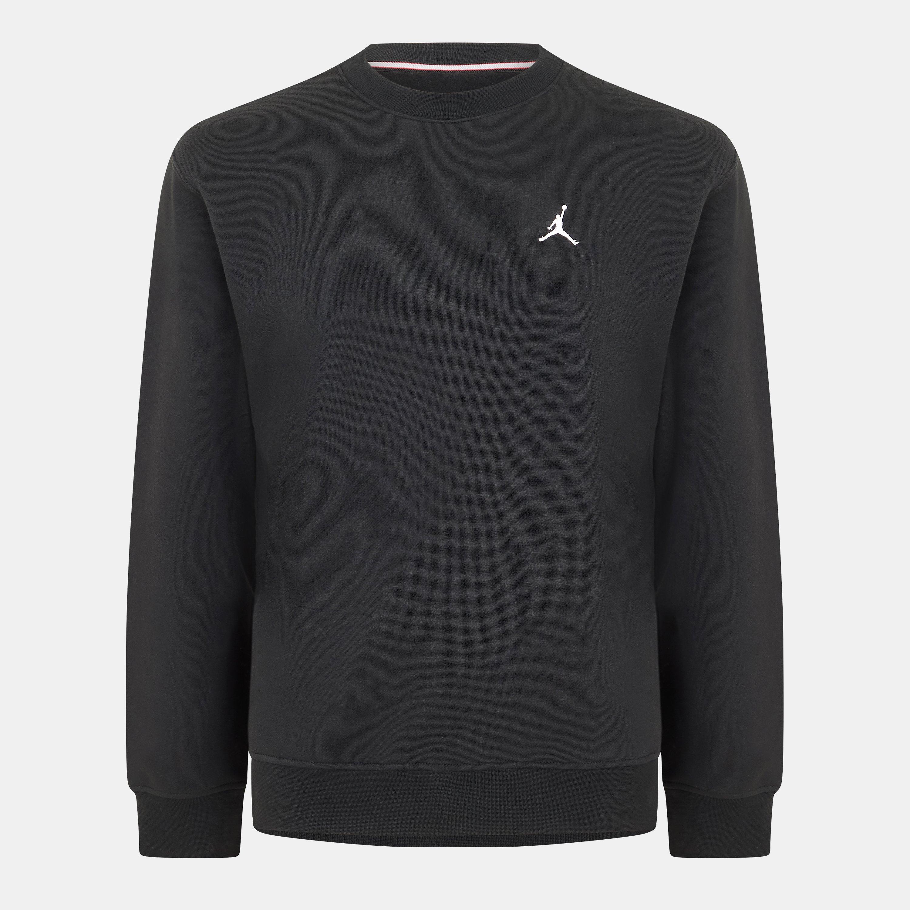 Black/White - Air Jordan - Essentials Men's Fleece Crew - 1
