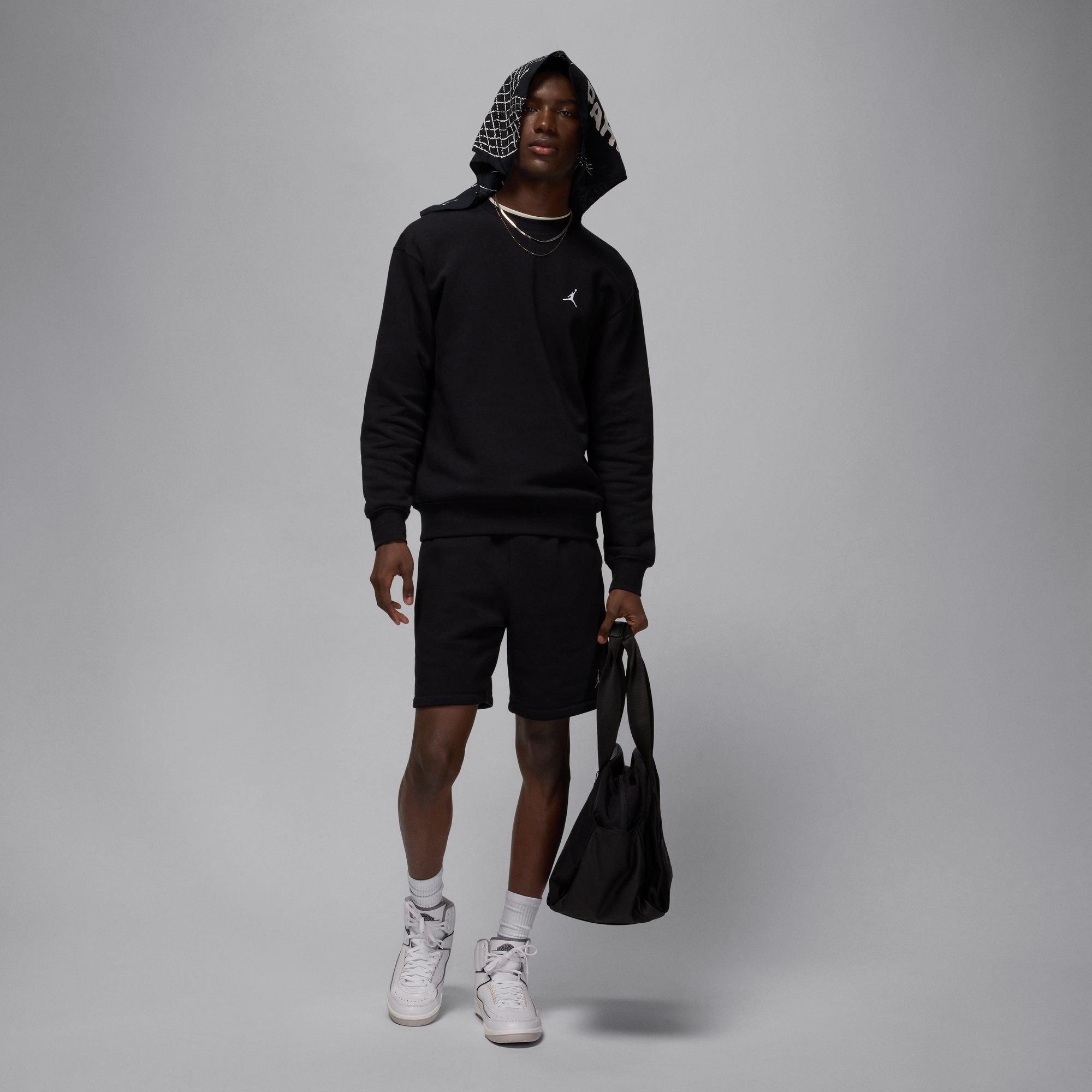 Black/White - Air Jordan - Essentials Men's Fleece Crew - 5