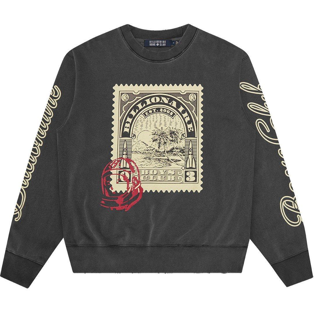 Washed Black - Billionaire Boys Club - BBC Stamp OS Crw Sn63 - 1