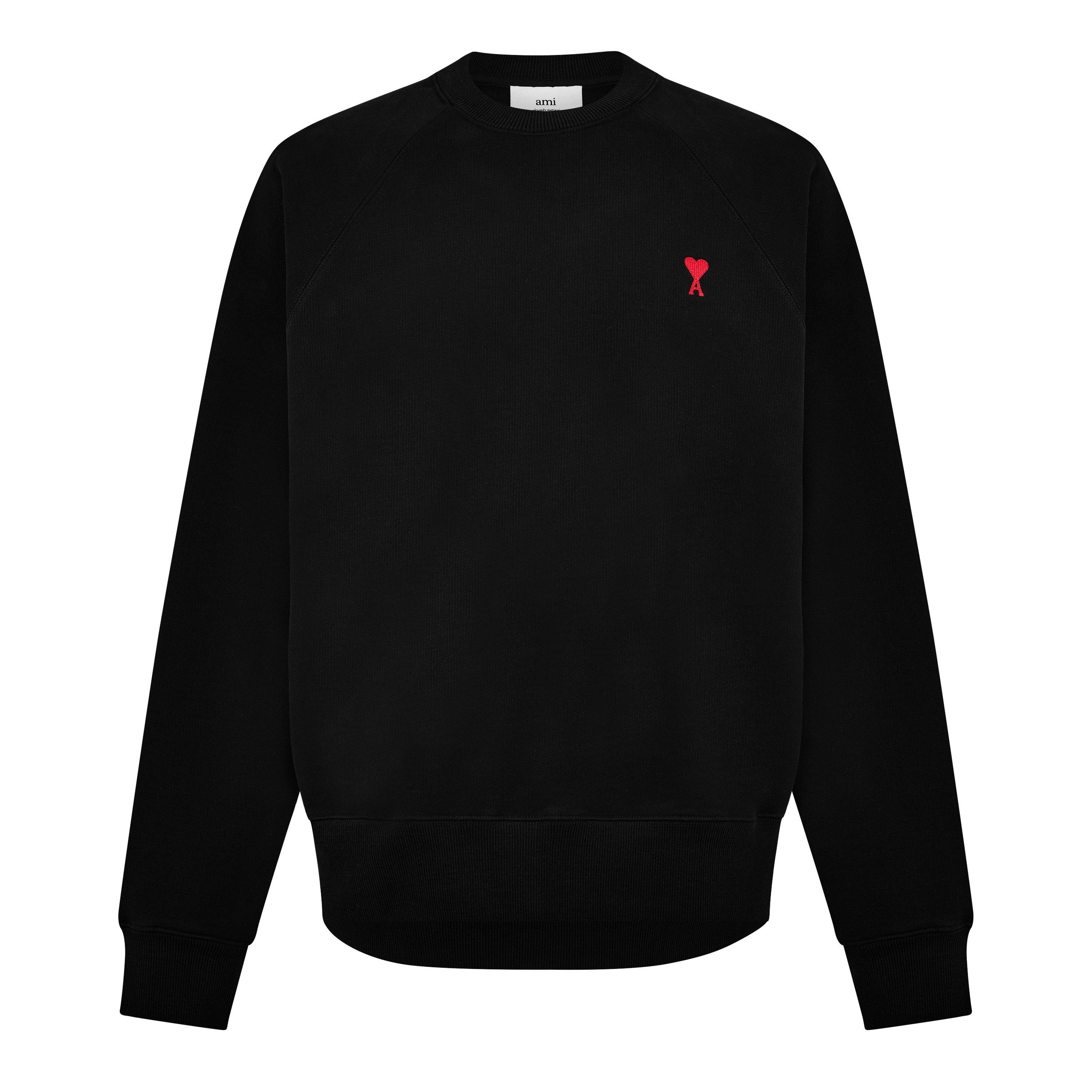 Ami Paris De Coeur Crewneck - Black - Small