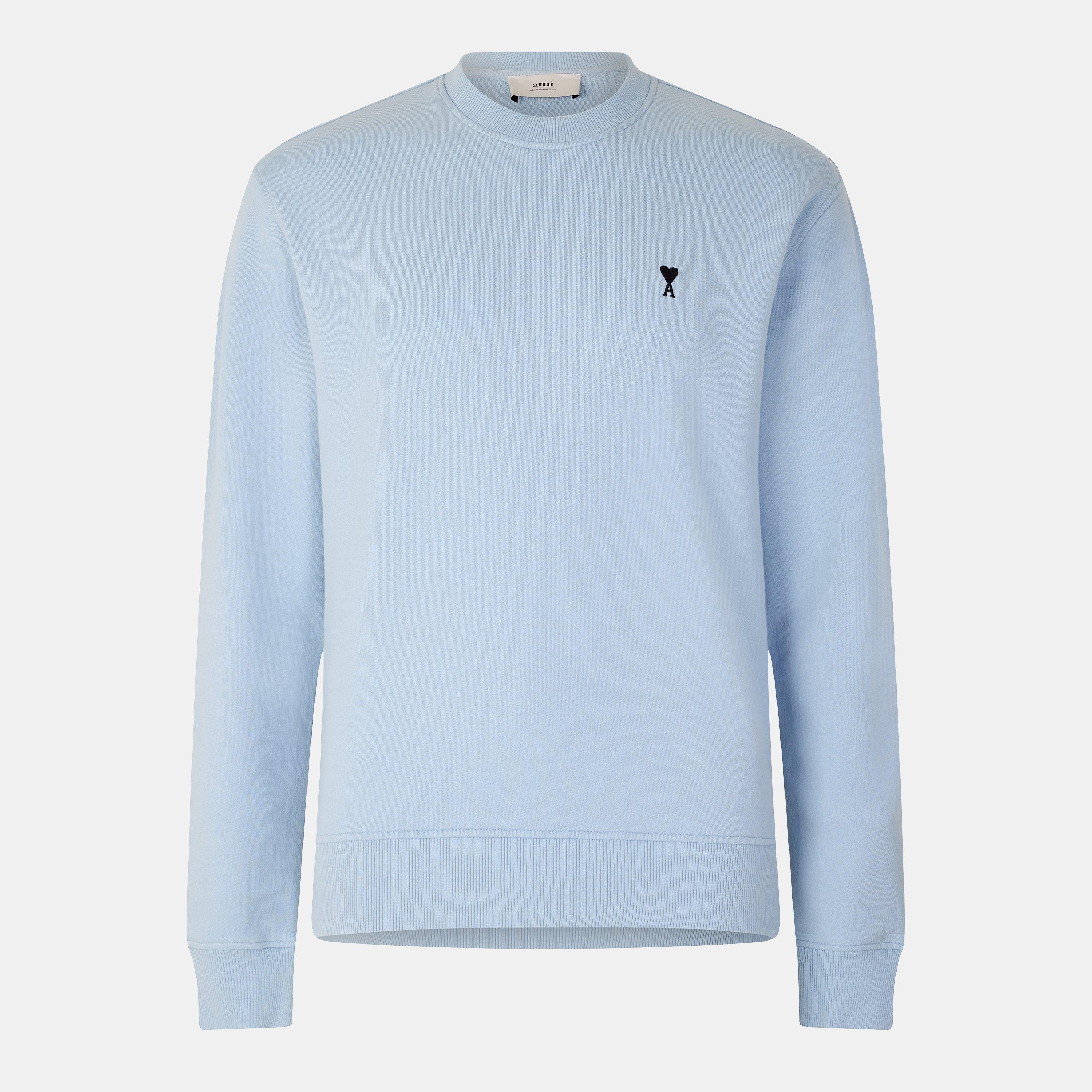 ※sale※AMI PARISトレーナー ブルー AMI PARIS crew neck sweatshirt light blue | BRAUN Hamburg