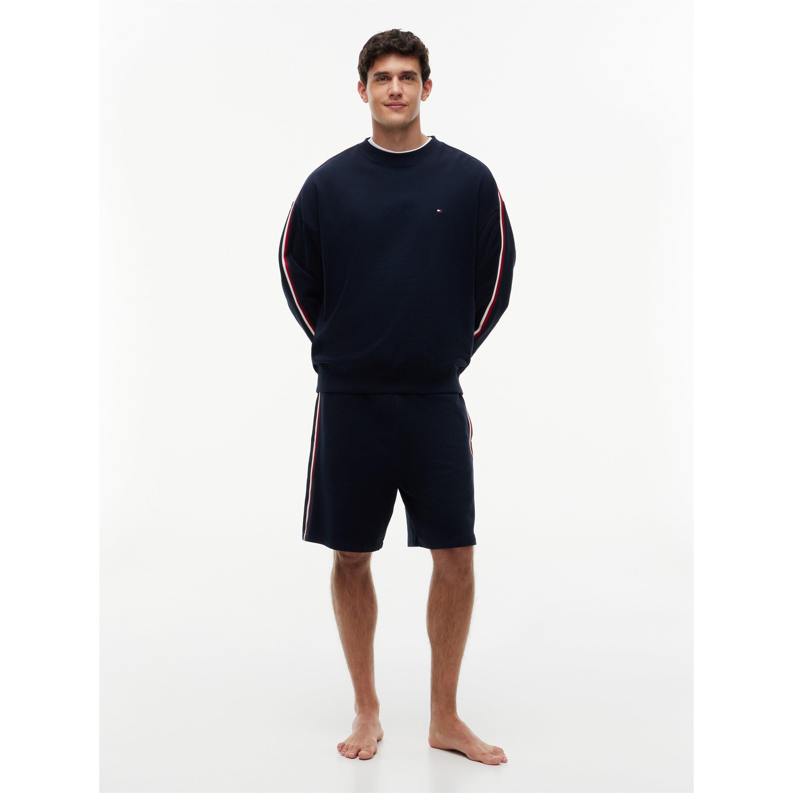 Navy Blue - Tommy Hilfiger - THB Glbl Stripe Crew Sn64 - 4