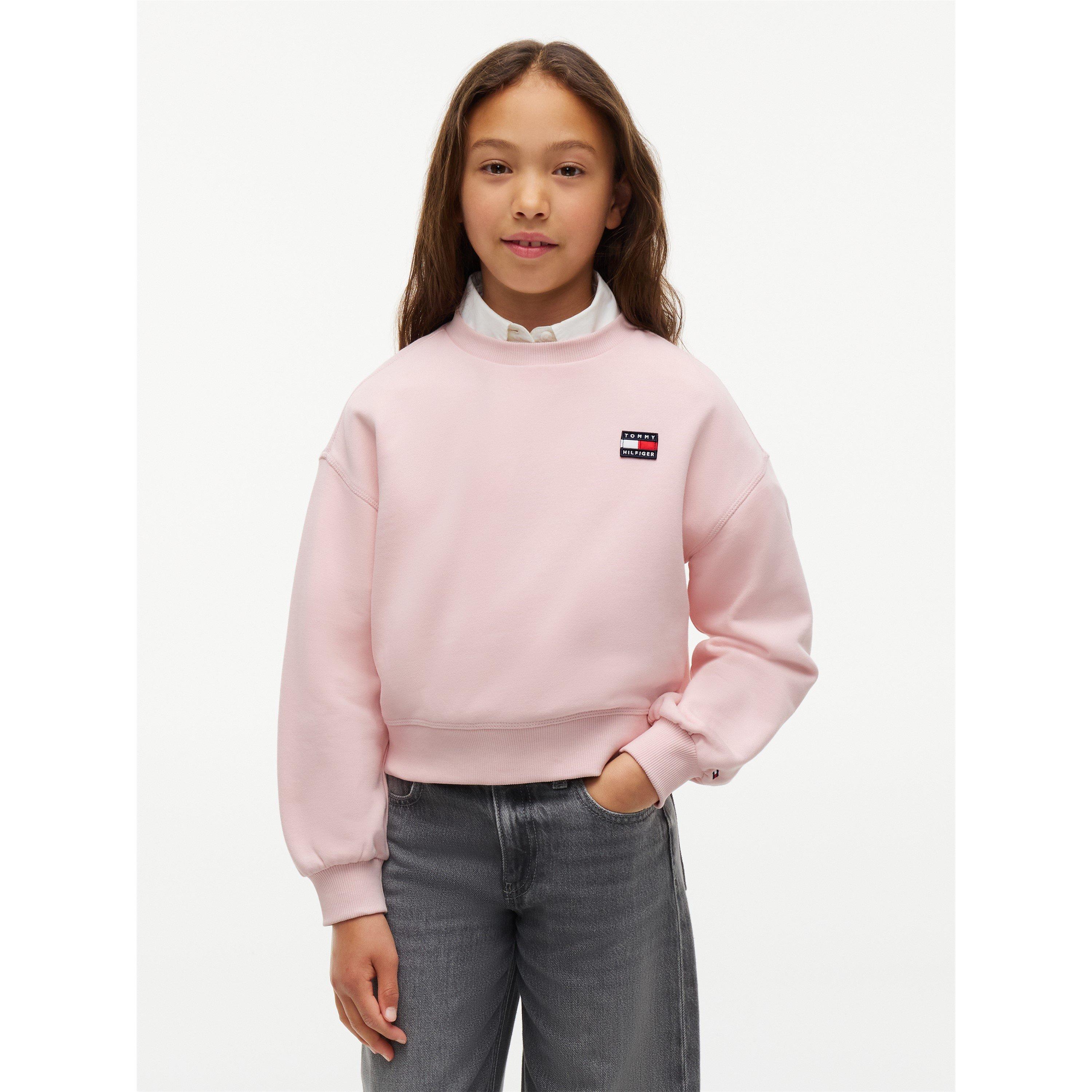 Whimsy Pink TJQ - Tommy Hilfiger - Tommy Flag Swt Jn64 - 2