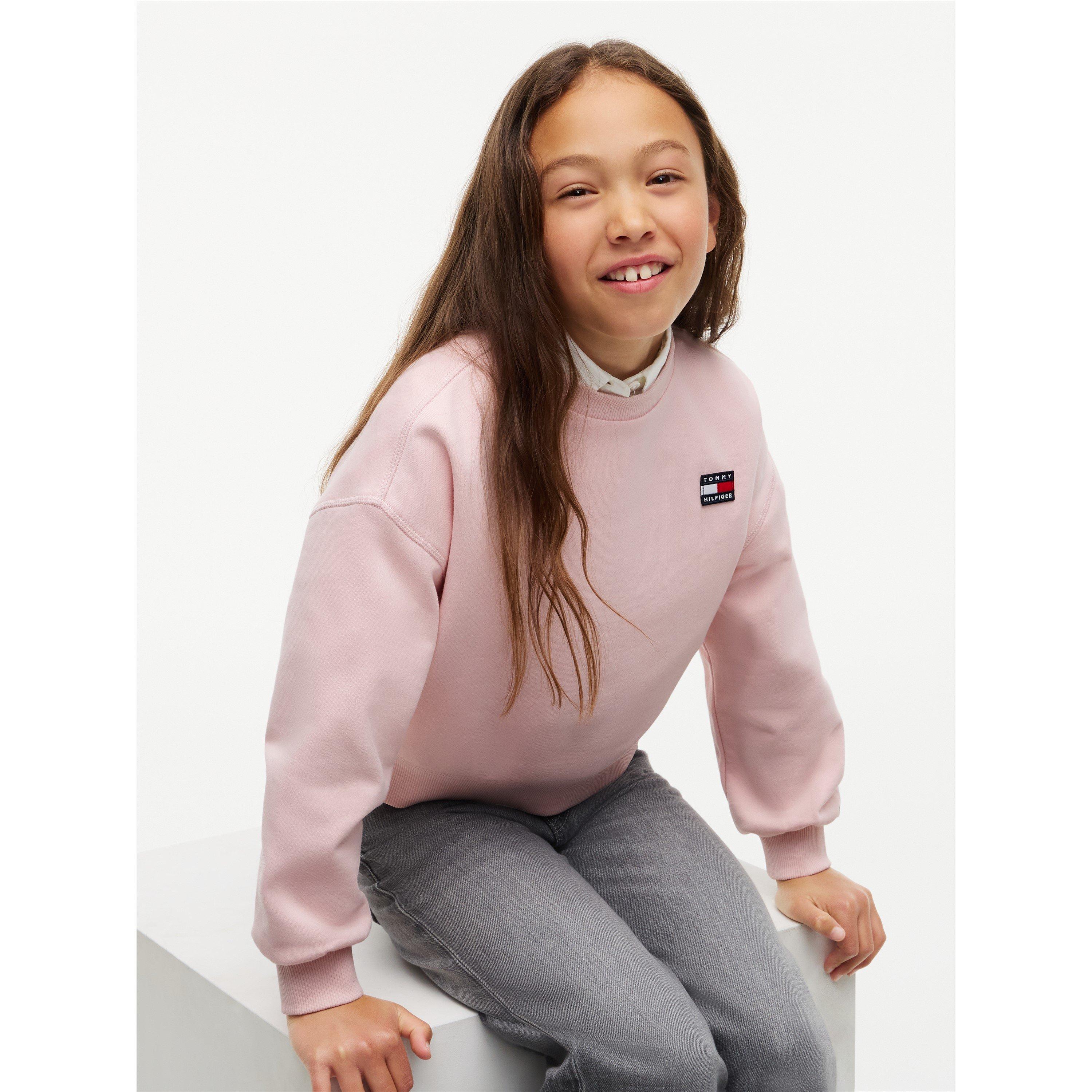 Whimsy Pink TJQ - Tommy Hilfiger - Tommy Flag Swt Jn64 - 4