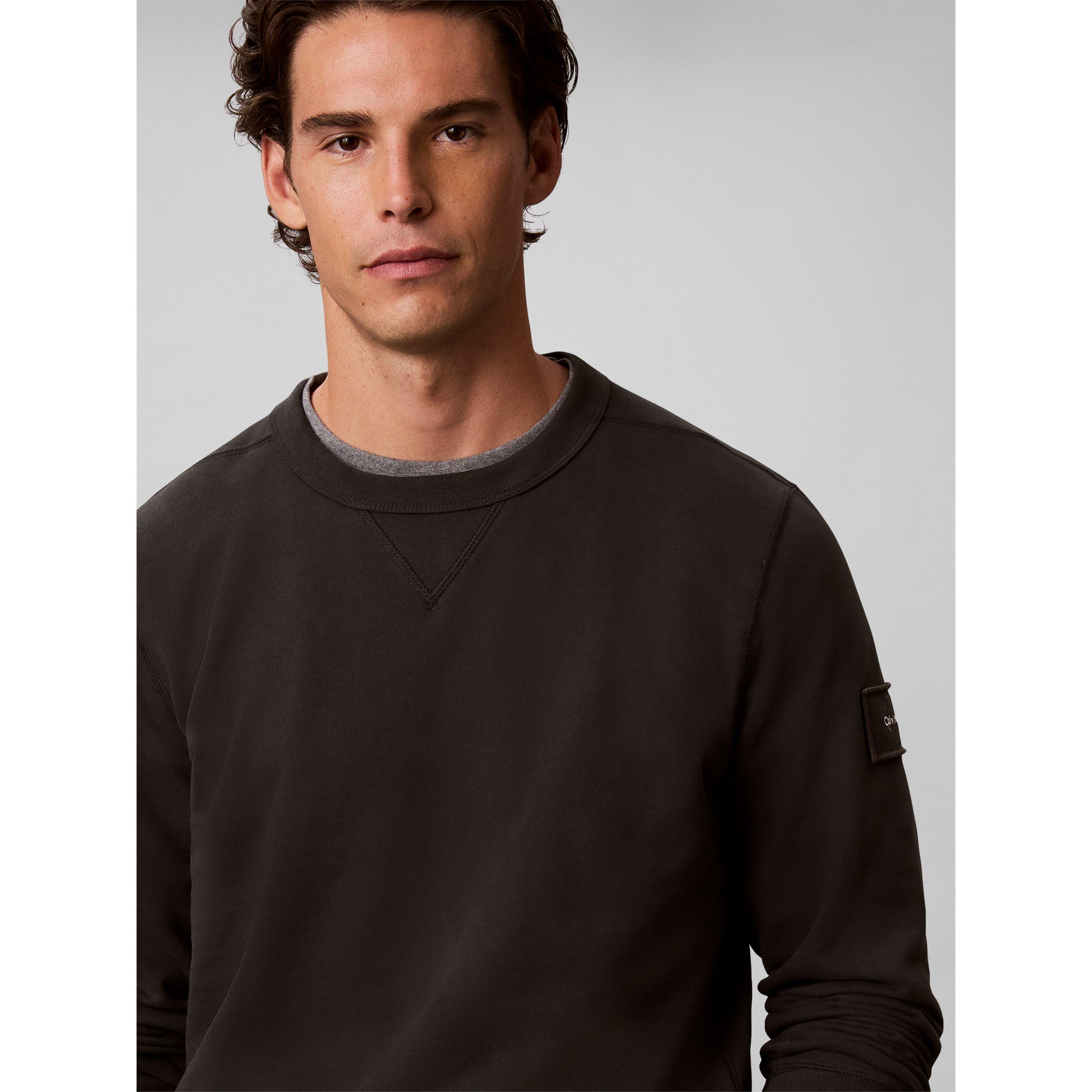 Black 8MN - Calvin Klein Jeans - CKJ Sleeve Bdg Sweat Sn00 - 4