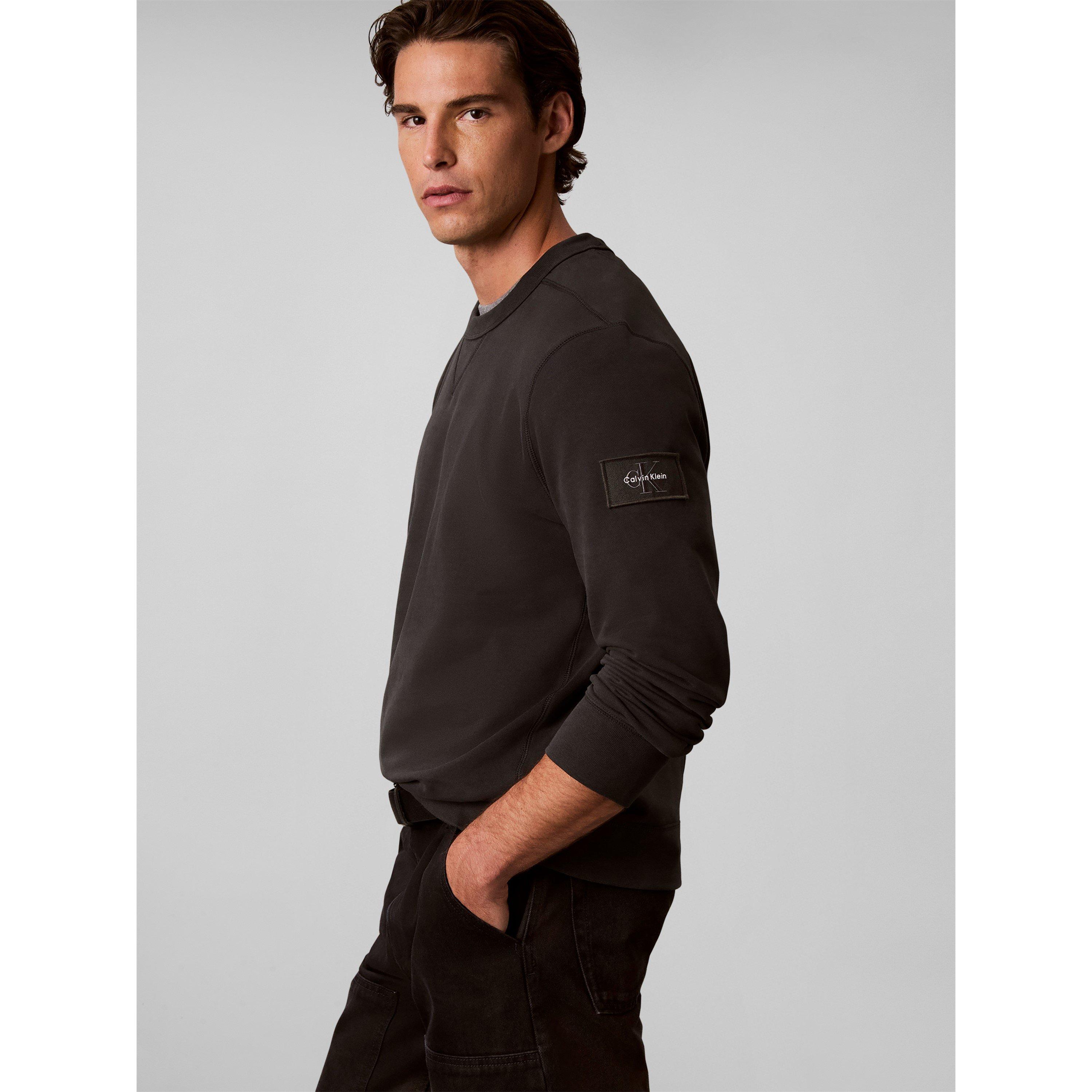 Black 8MN - Calvin Klein Jeans - CKJ Sleeve Bdg Sweat Sn00 - 5