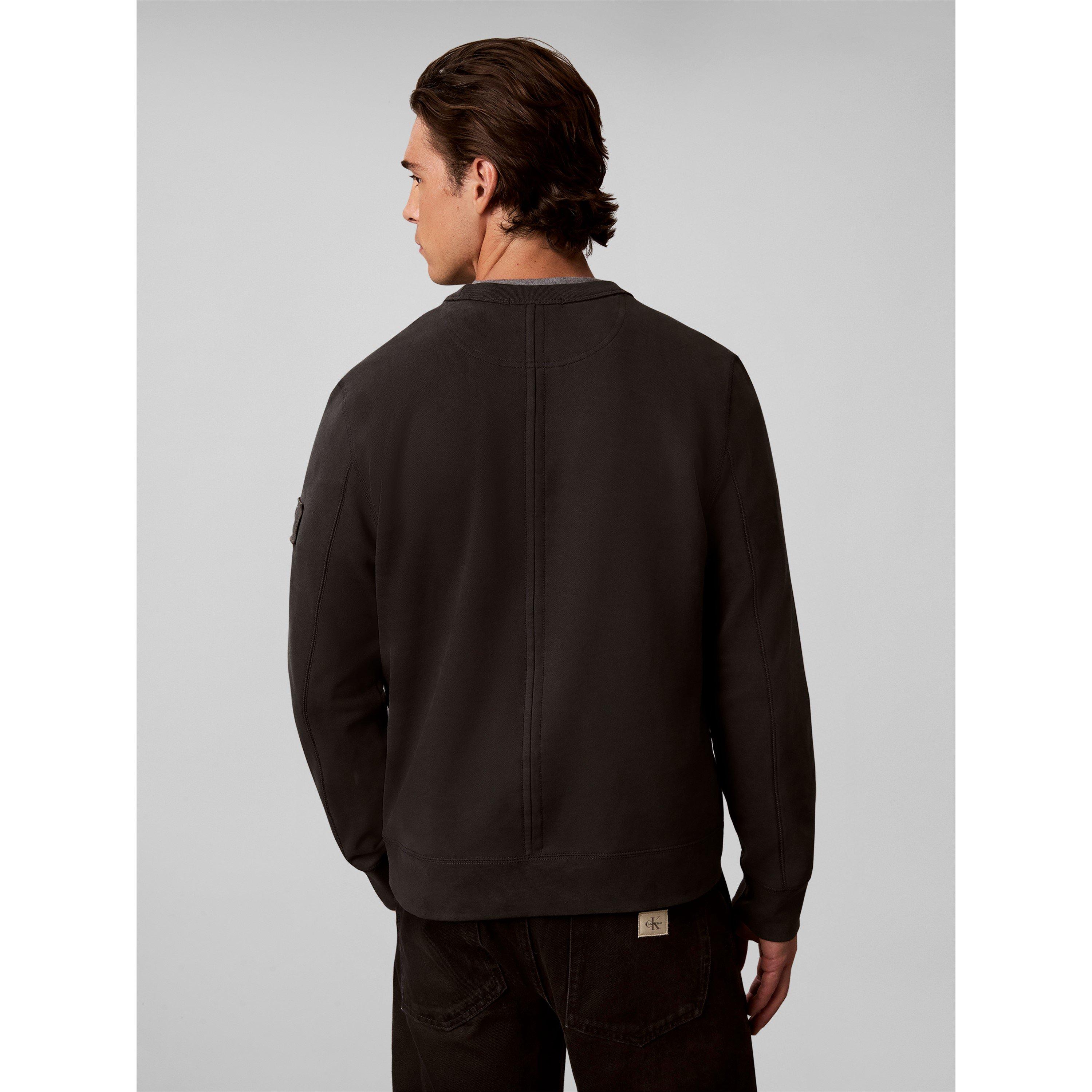 Black 8MN - Calvin Klein Jeans - CKJ Sleeve Bdg Sweat Sn00 - 6