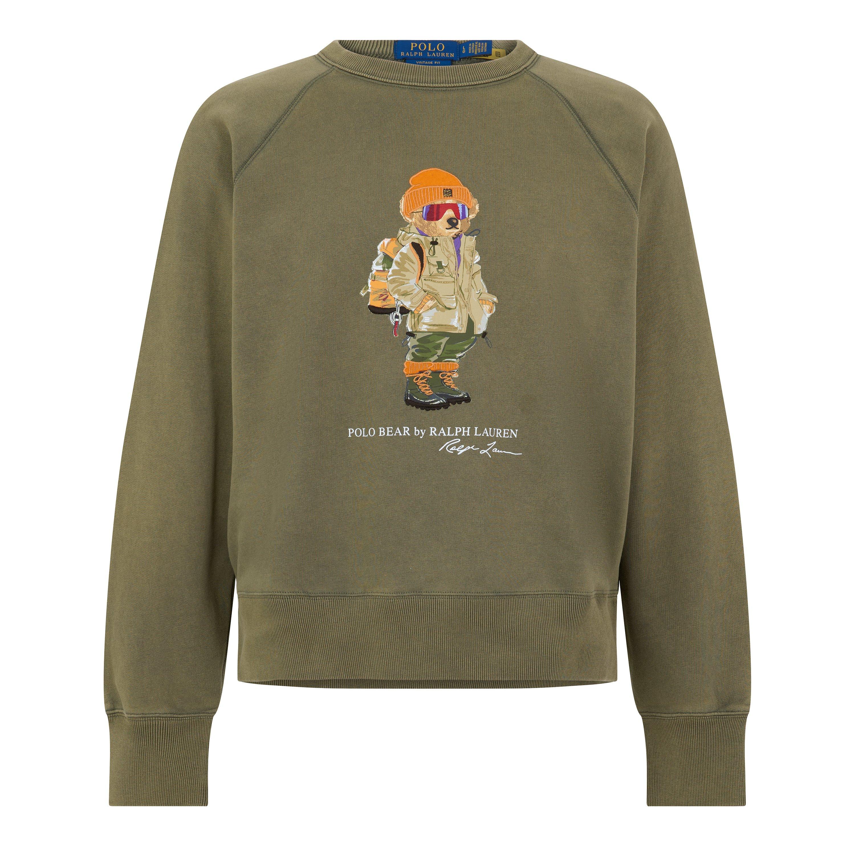 Company Olive - Polo Ralph Lauren - Polo Bear Crew Sweat Sn64 - 1