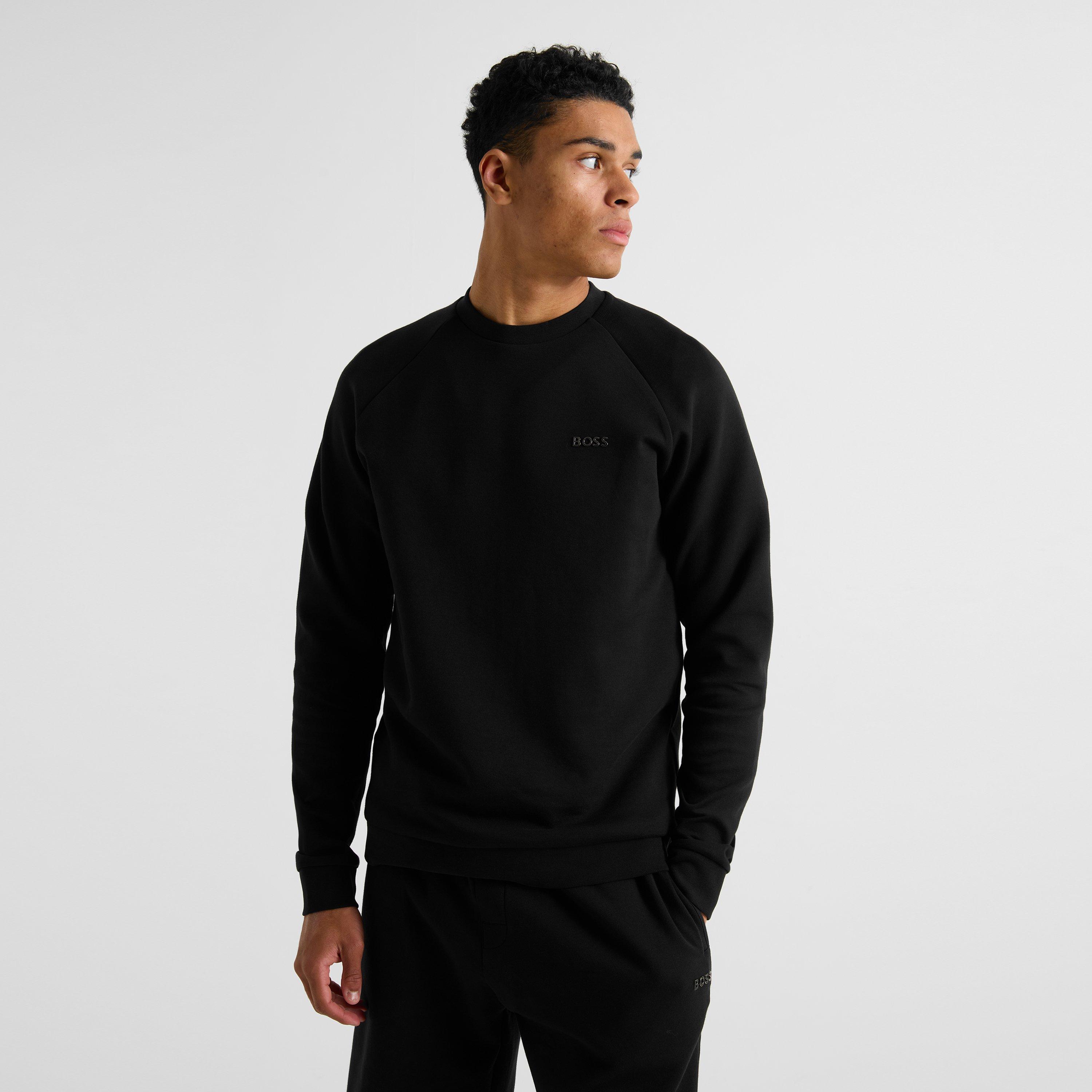 Black 004 - Boss - Mens BOSS Crew Neck Sweatshirt with Metal Logo (Essense) - 3