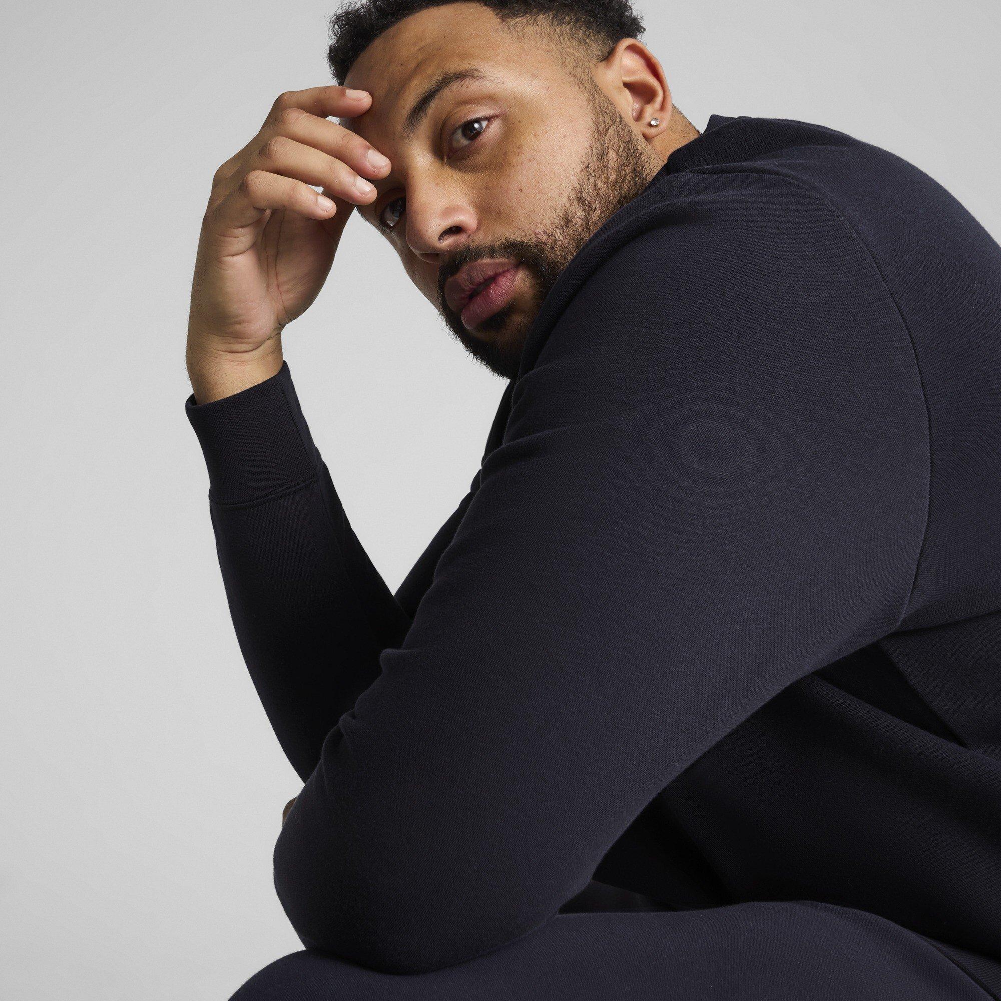 Puma Azul Marino - Puma - Men's Small Number 1 Logo Crew Sweatshirt - 4