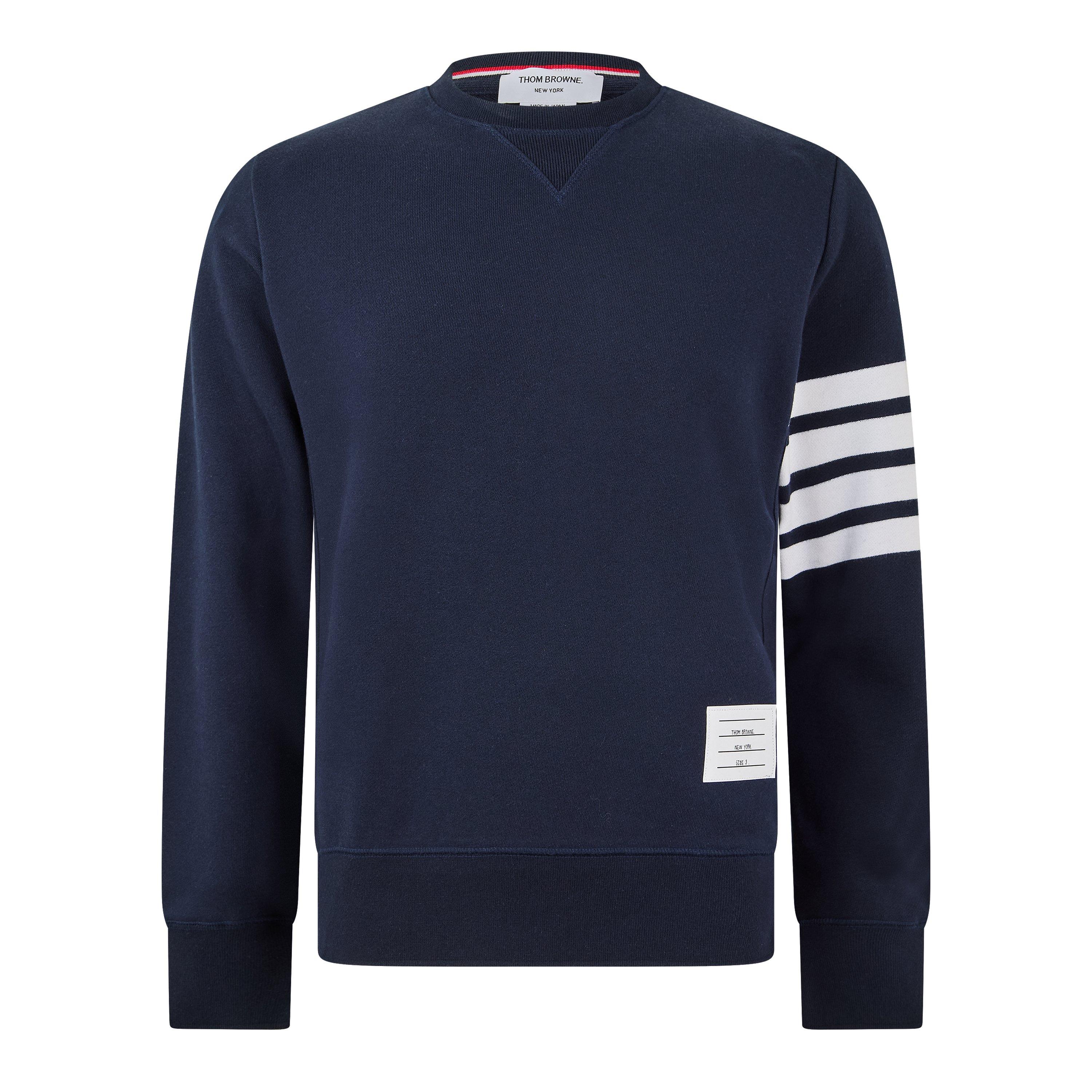 Thom Browne TB Classic 4Bar Crw Sn63 - Navy - Size M (2)
