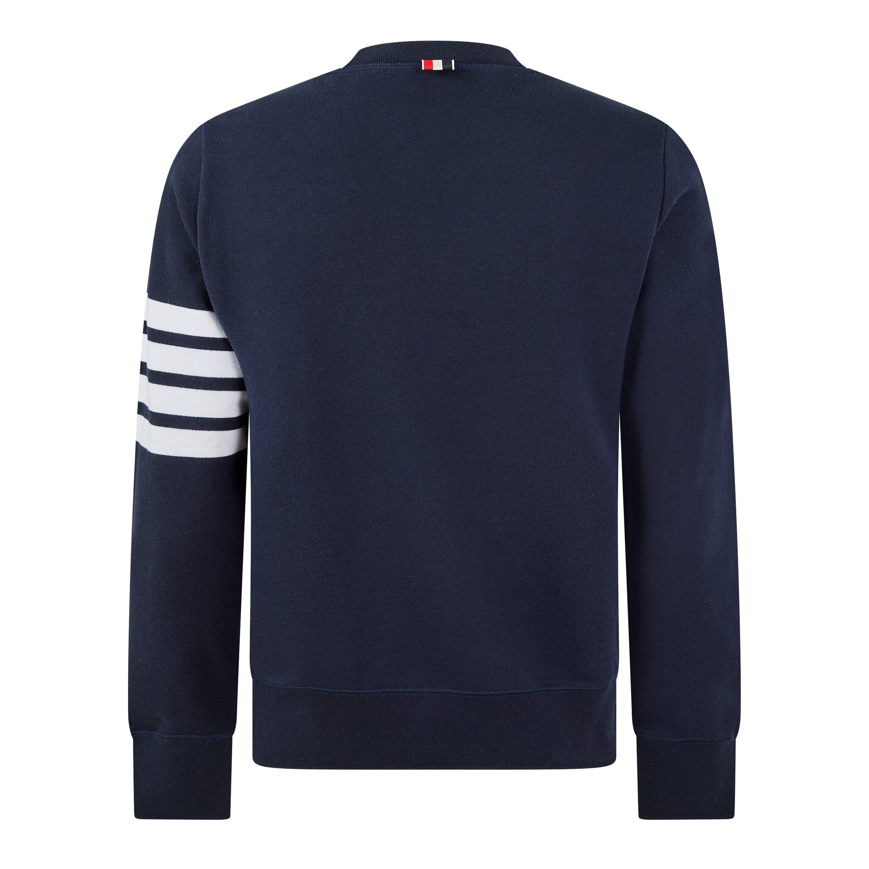 Navy - Thom Browne - TB Classic 4Bar Crw Sn63 - 2