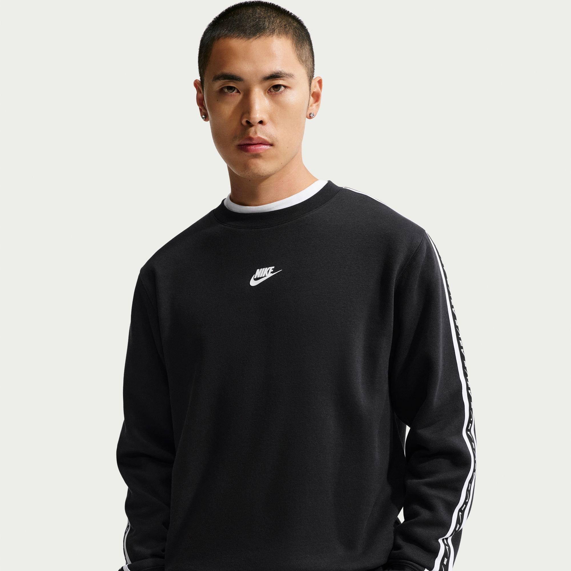 Schwarz/Weiß - Nike - Nike Tape Crew Sn64 - 1