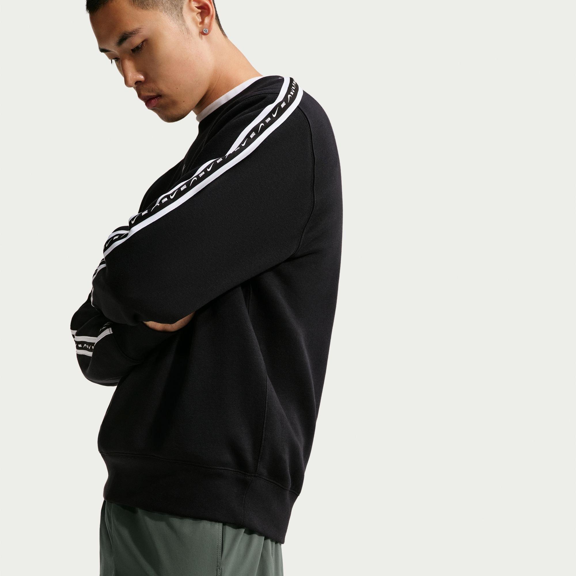 Schwarz/Weiß - Nike - Nike Tape Crew Sn64 - 3