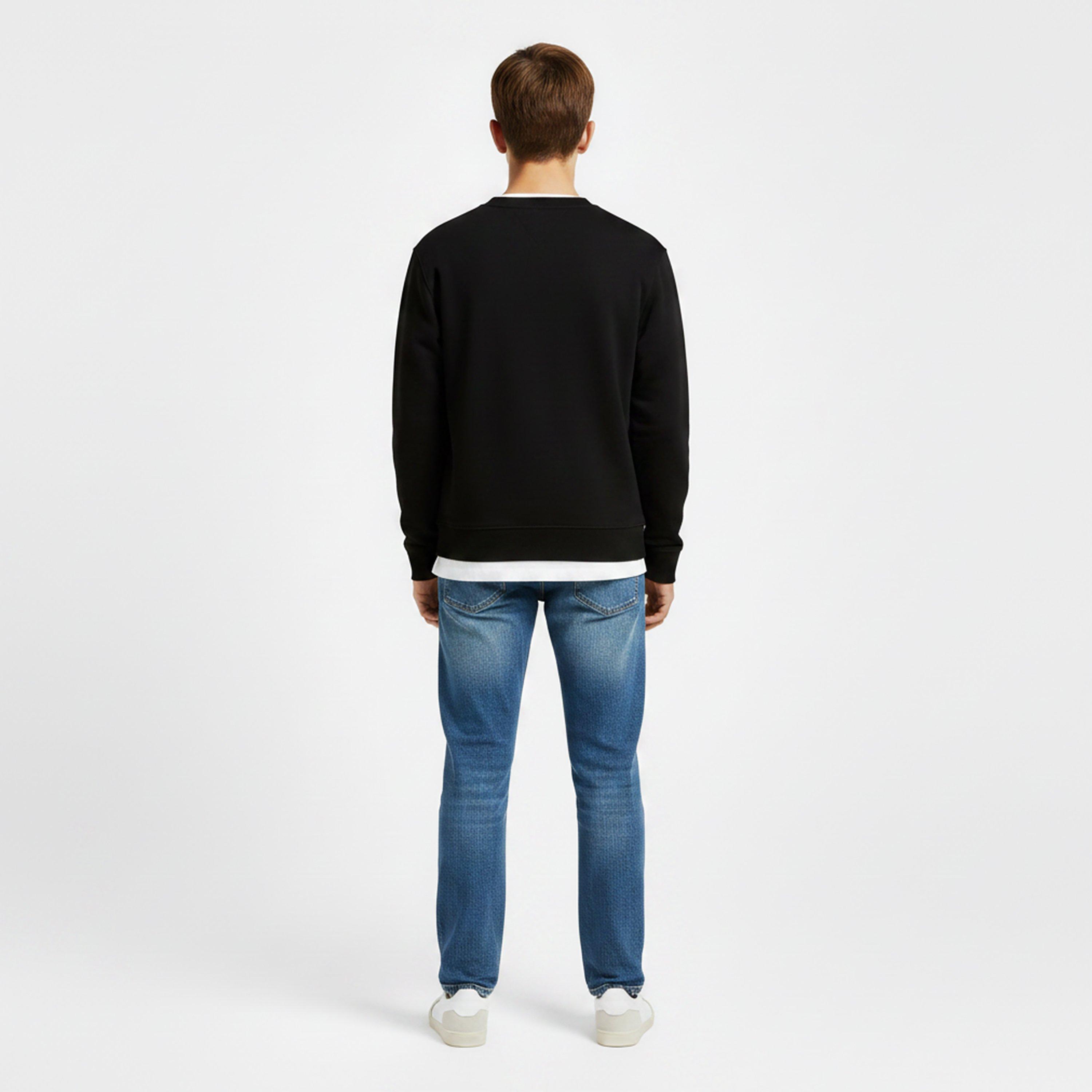 Black - Tommy Hilfiger - Kids' Heritage Flag Crew Sweatshirt - 4