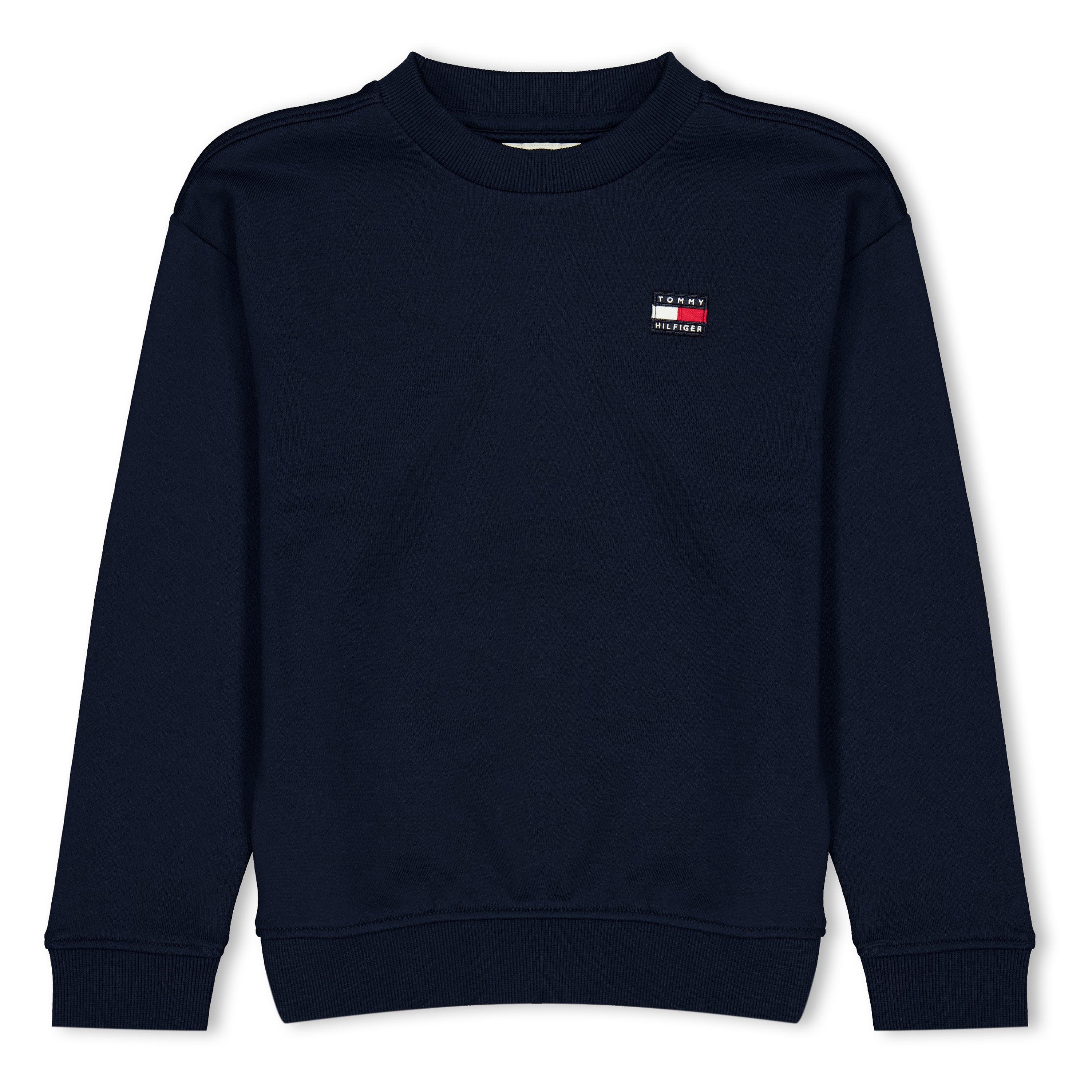 Tommy Hilfiger Boys Kids' Heritage Flag Crew Sweatshirt - Night Navy - 14Y
