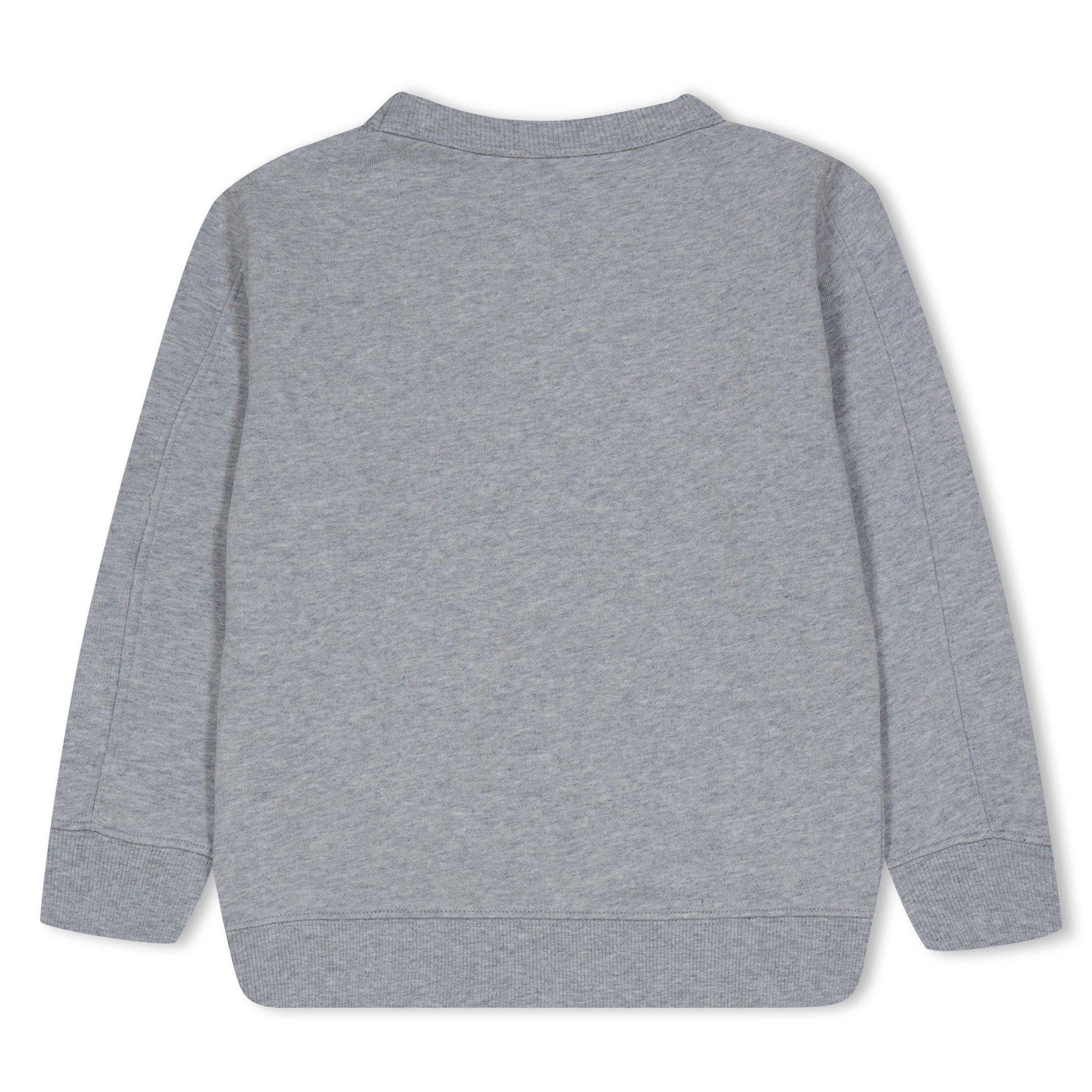Grey Mel 60901 - CP Company - Kids' Logo Cotton Long Sleeve Crew Sweatshirt - 5
