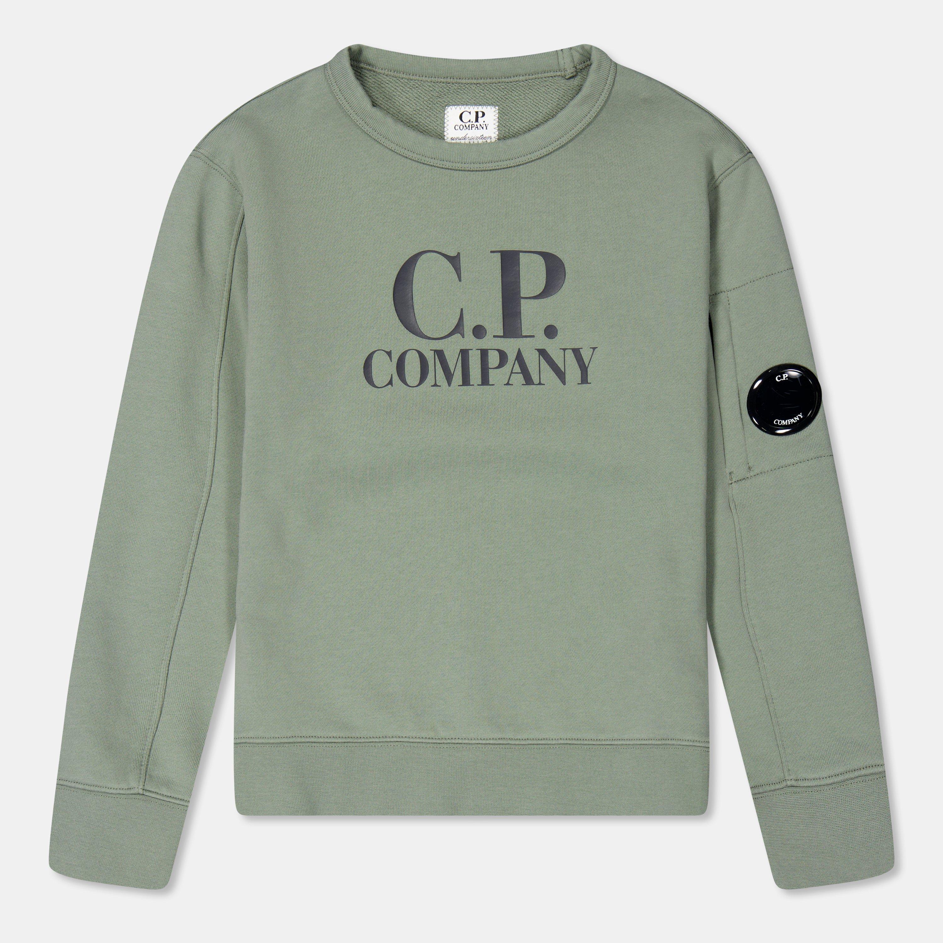 CP Company Boys' Logo Crew-neck Sweatshirt