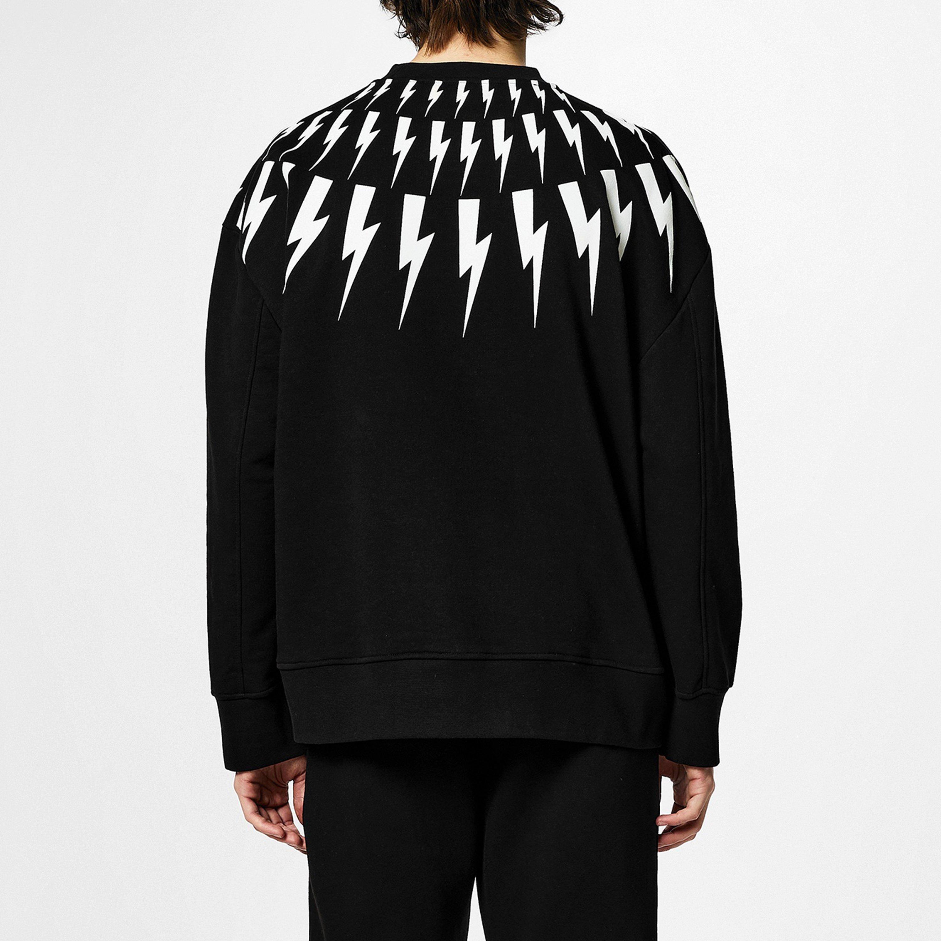 Black 524 - Neil Barrett - Lightning Bolt Sweatshirt - 4