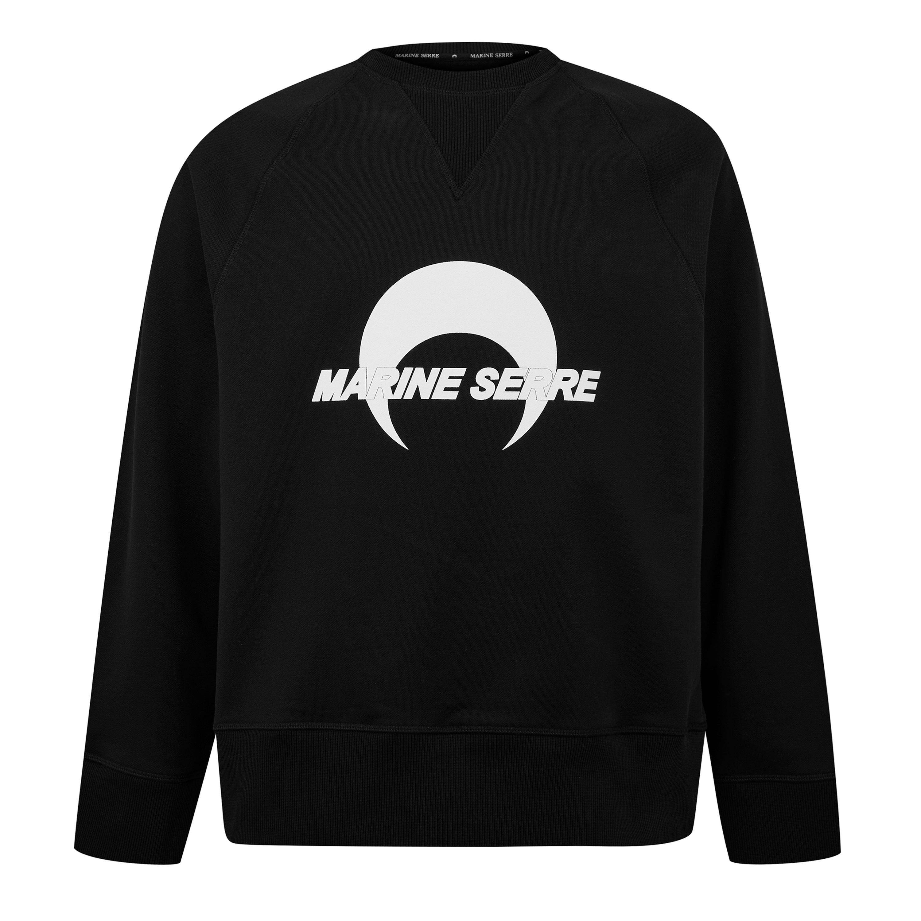 Black - Marine Serre - Logo Sweatshirt - 5