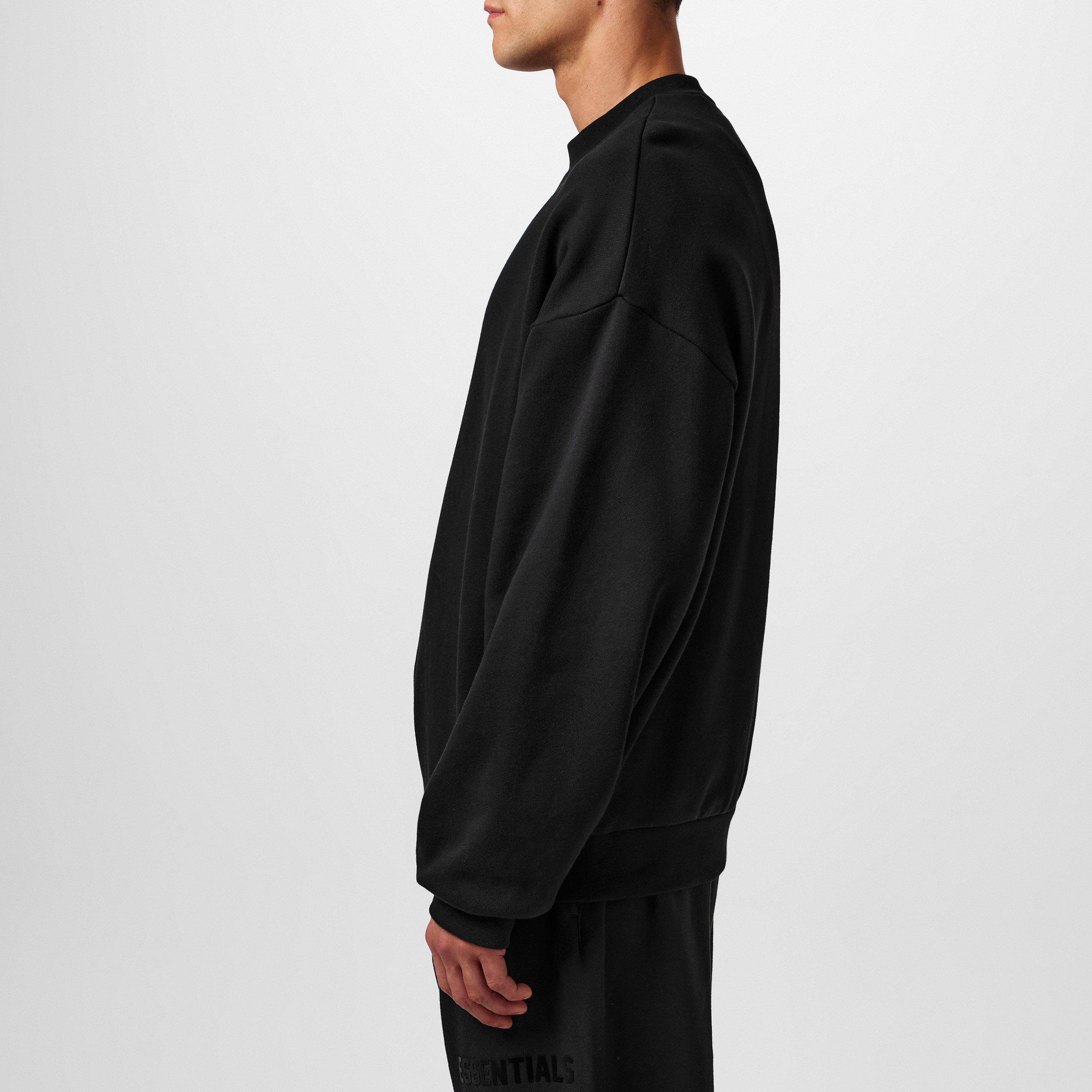 Jet Black - Fear Of God Essentials - Essential Crewneck Sweater - 5