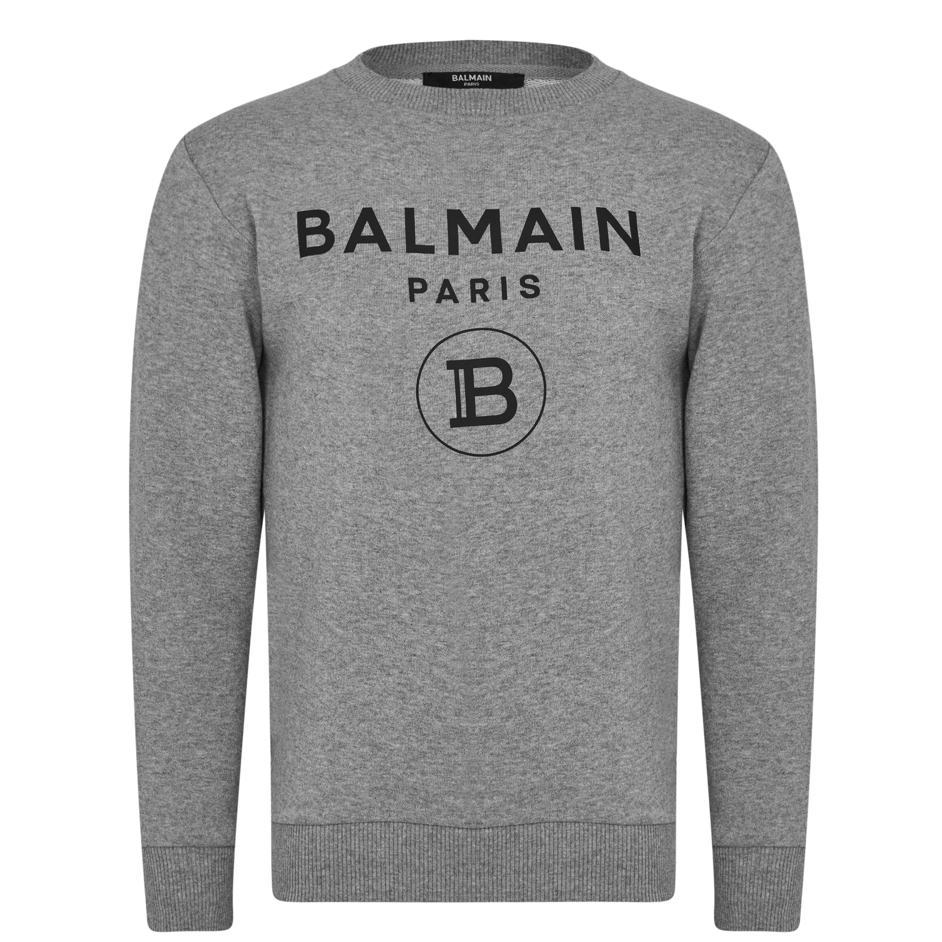 Balmain Junior Unisex B Logo Sweatshirt Crew Sweaters Cruise Fashion