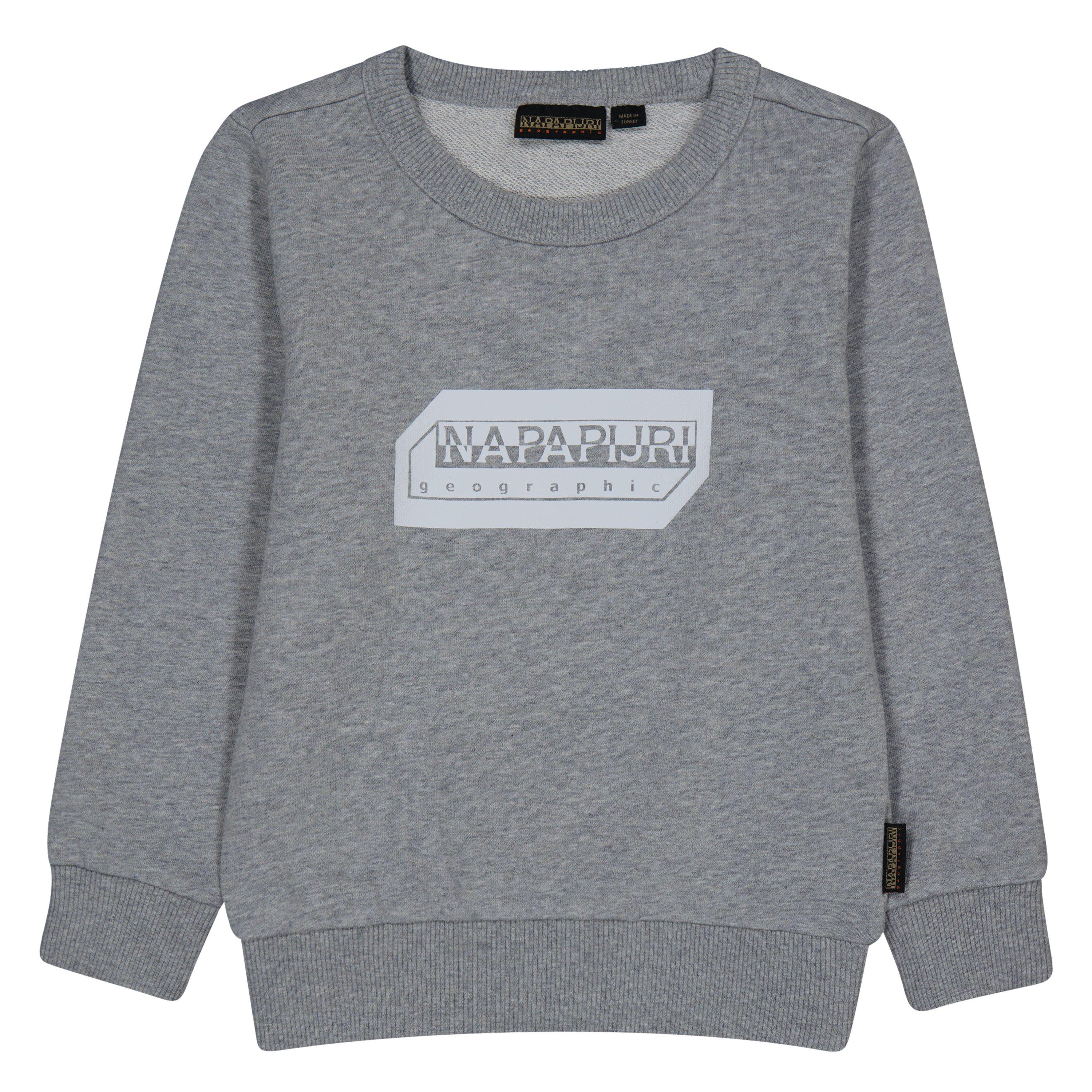 Napapijri  Kids Logo Crew Sweatshirt - Grey 160 - 12Y