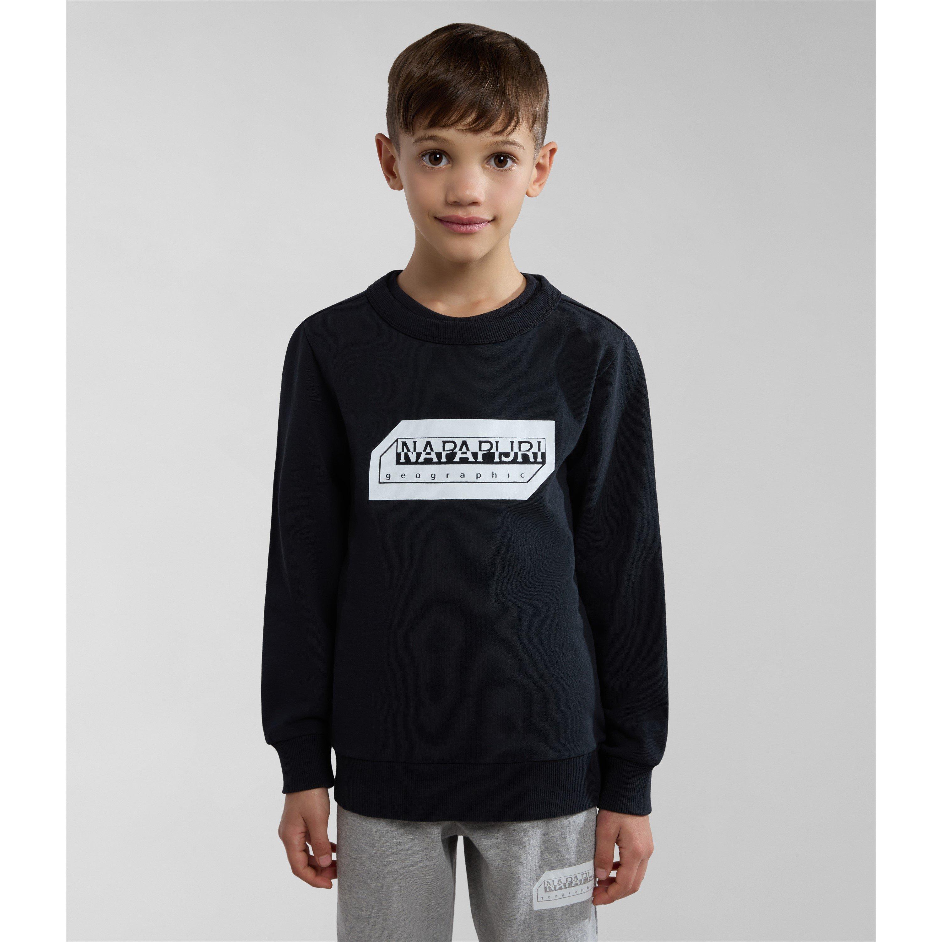 Black 041 - Napapijri - Unisex Kids Logo Crew Sweatshirt - 1