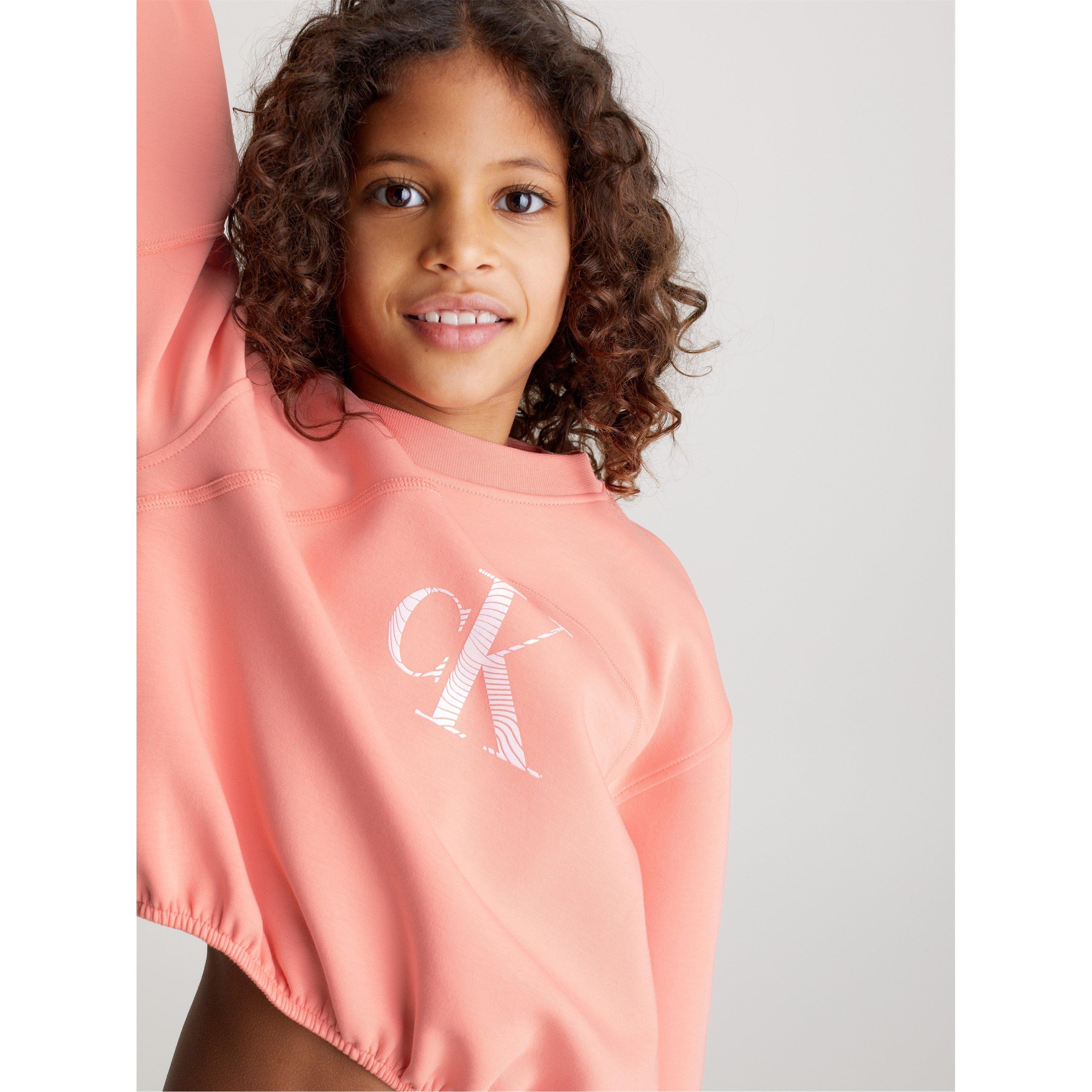 Dahlia TZZ - Calvin Klein Jeans - Kids' Logo Crew Sweatshirt - 4