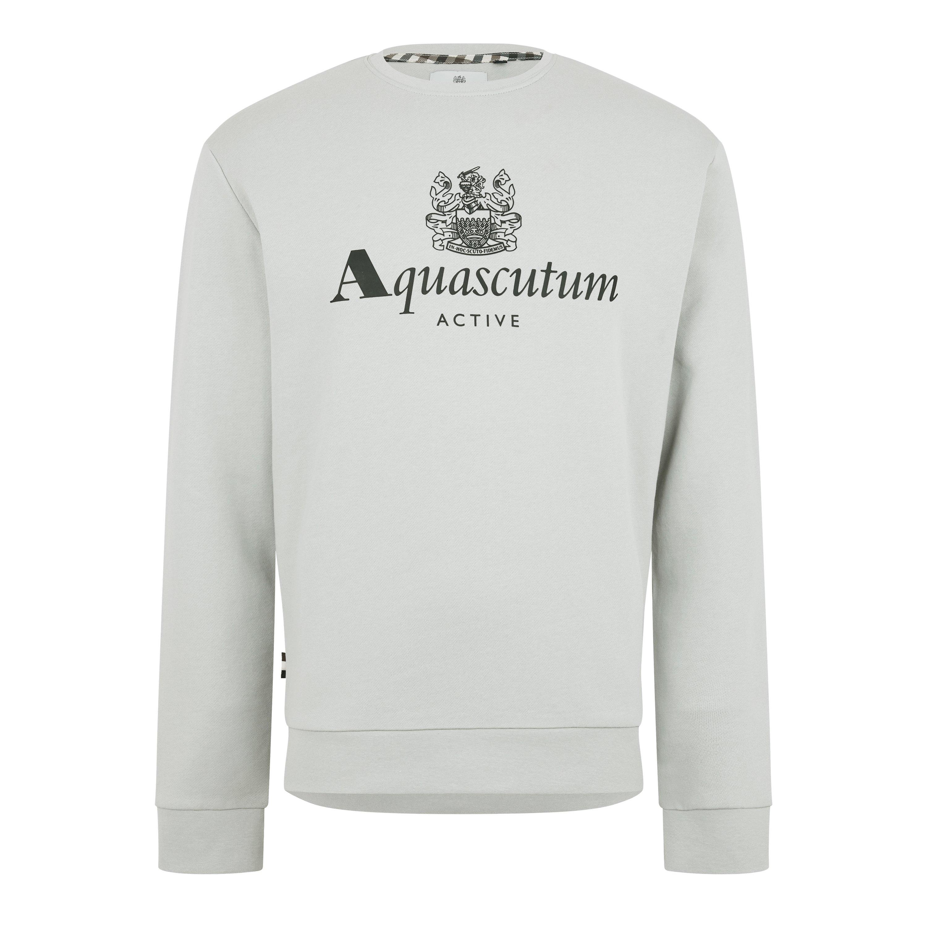 Light Grey - Aquascutum - Logo Crew Sweater - 5