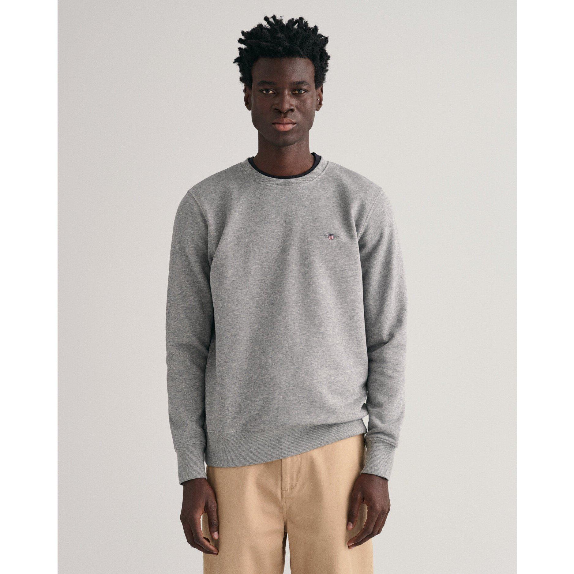 Grey 093 - Gant - Shield Crew Neck Sweatshirt - 2